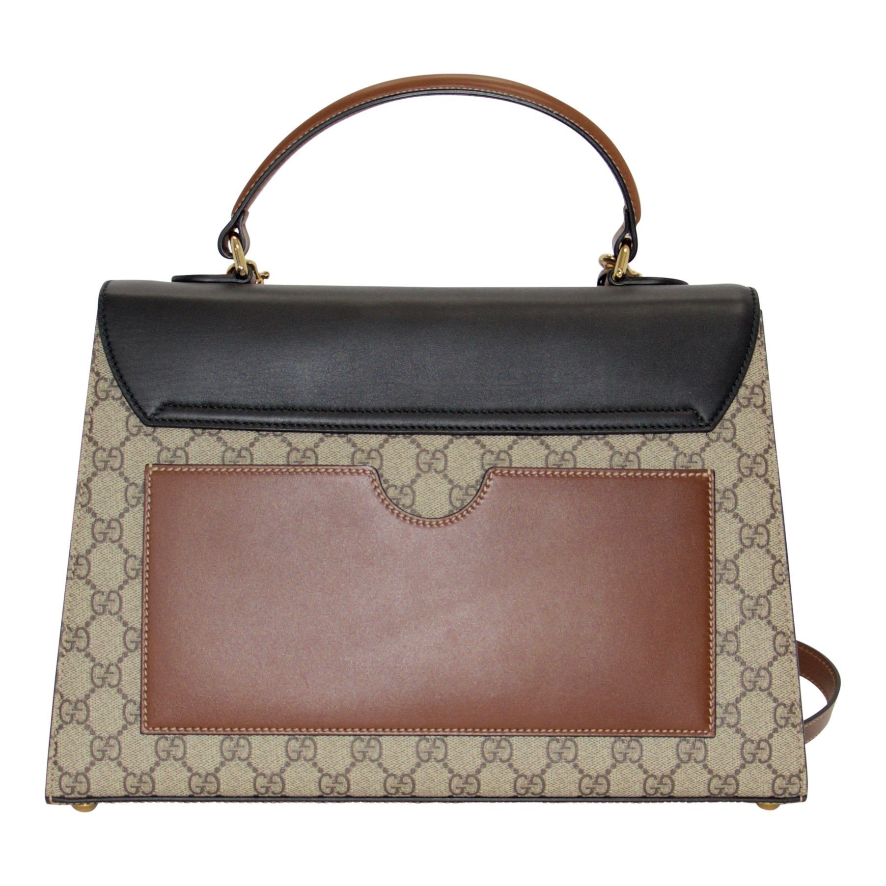 Gucci GG Supreme Medium Padlock Top Handle Bag