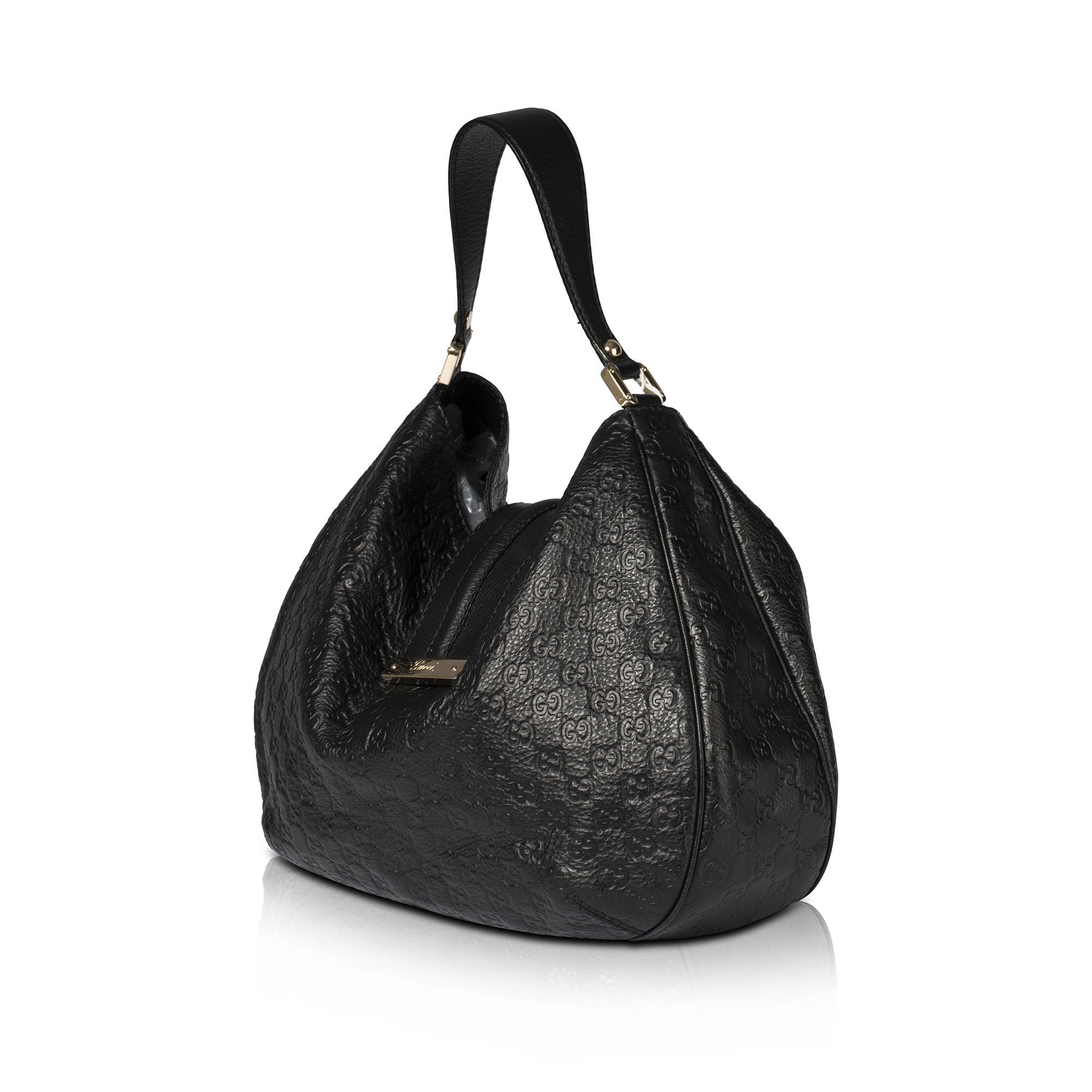 Gucci Guccissima Leather New Ladies Web Hobo