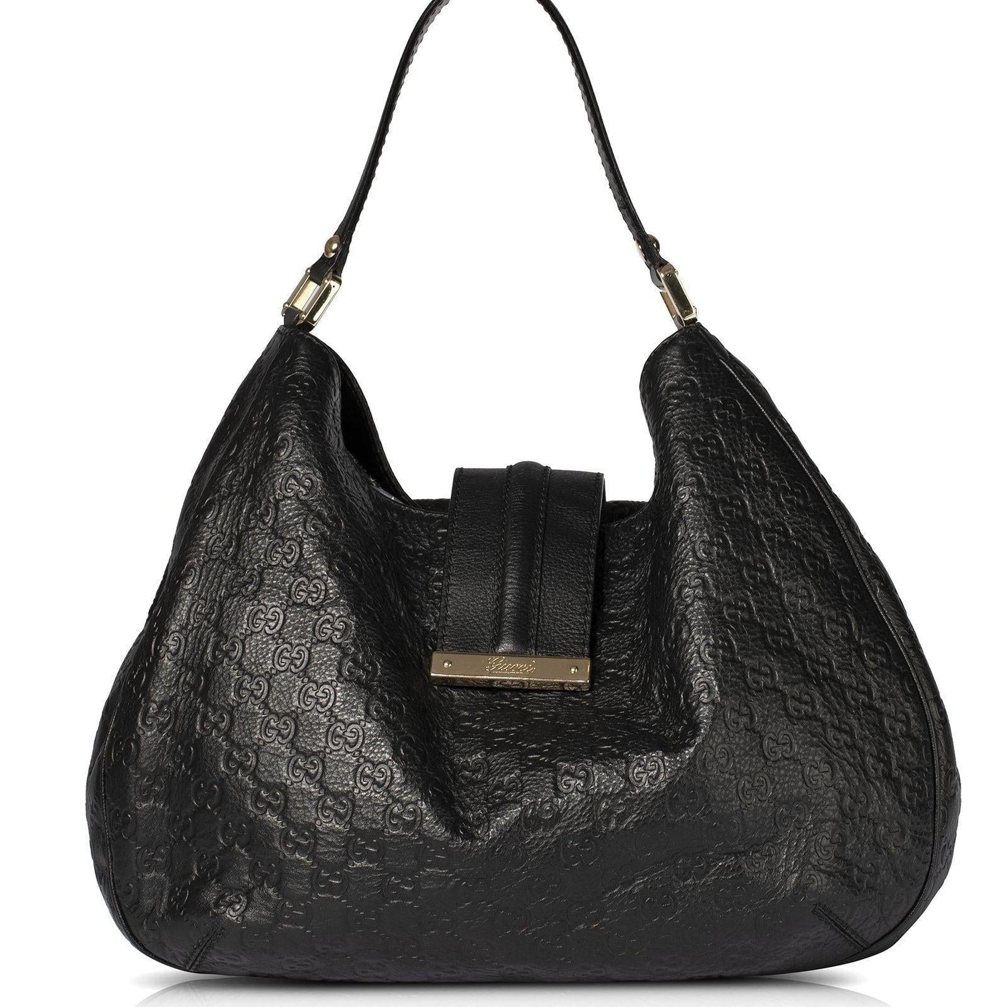 Gucci Guccissima Leather New Ladies Web Hobo