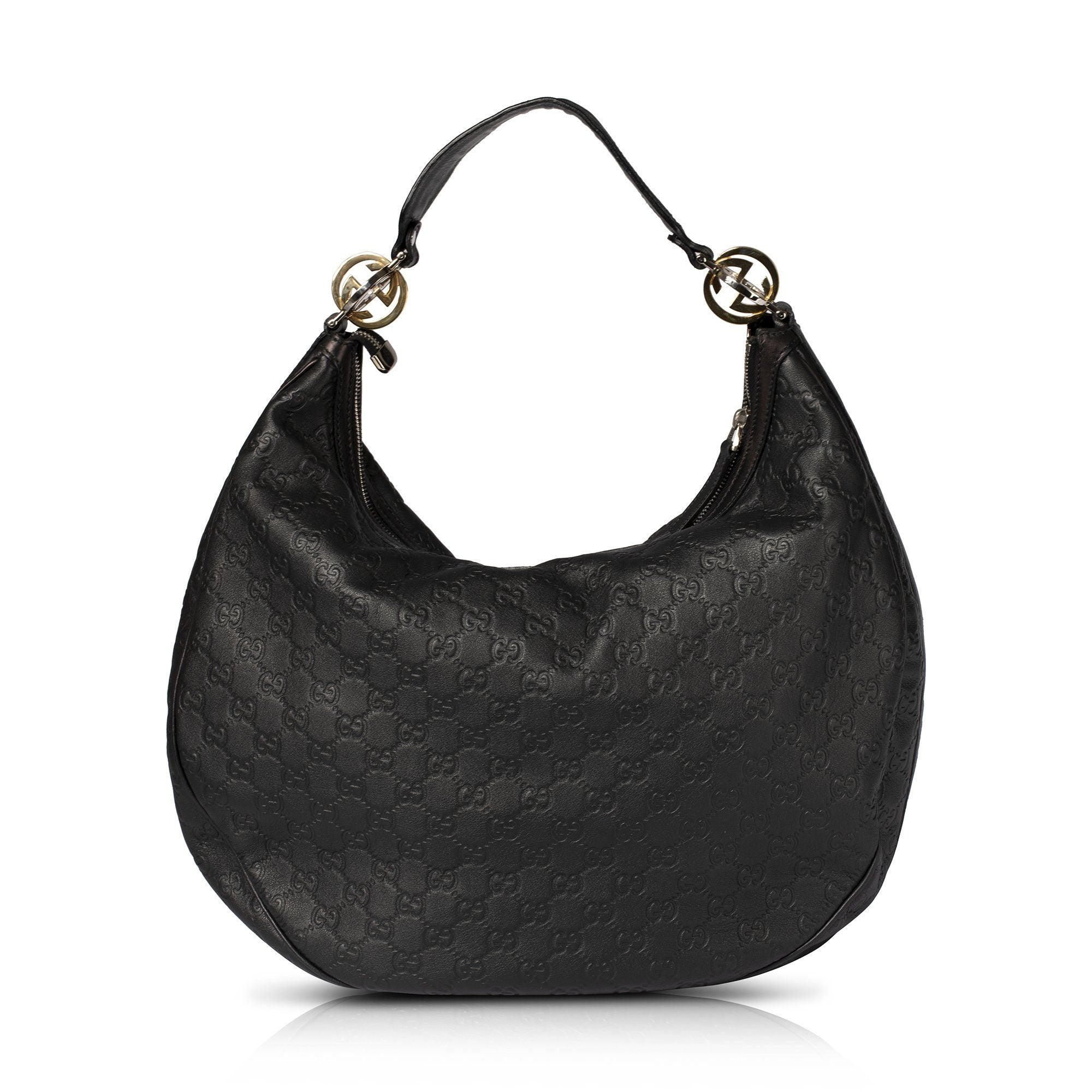 Gucci Guccissima Leather Signature Twins Hobo