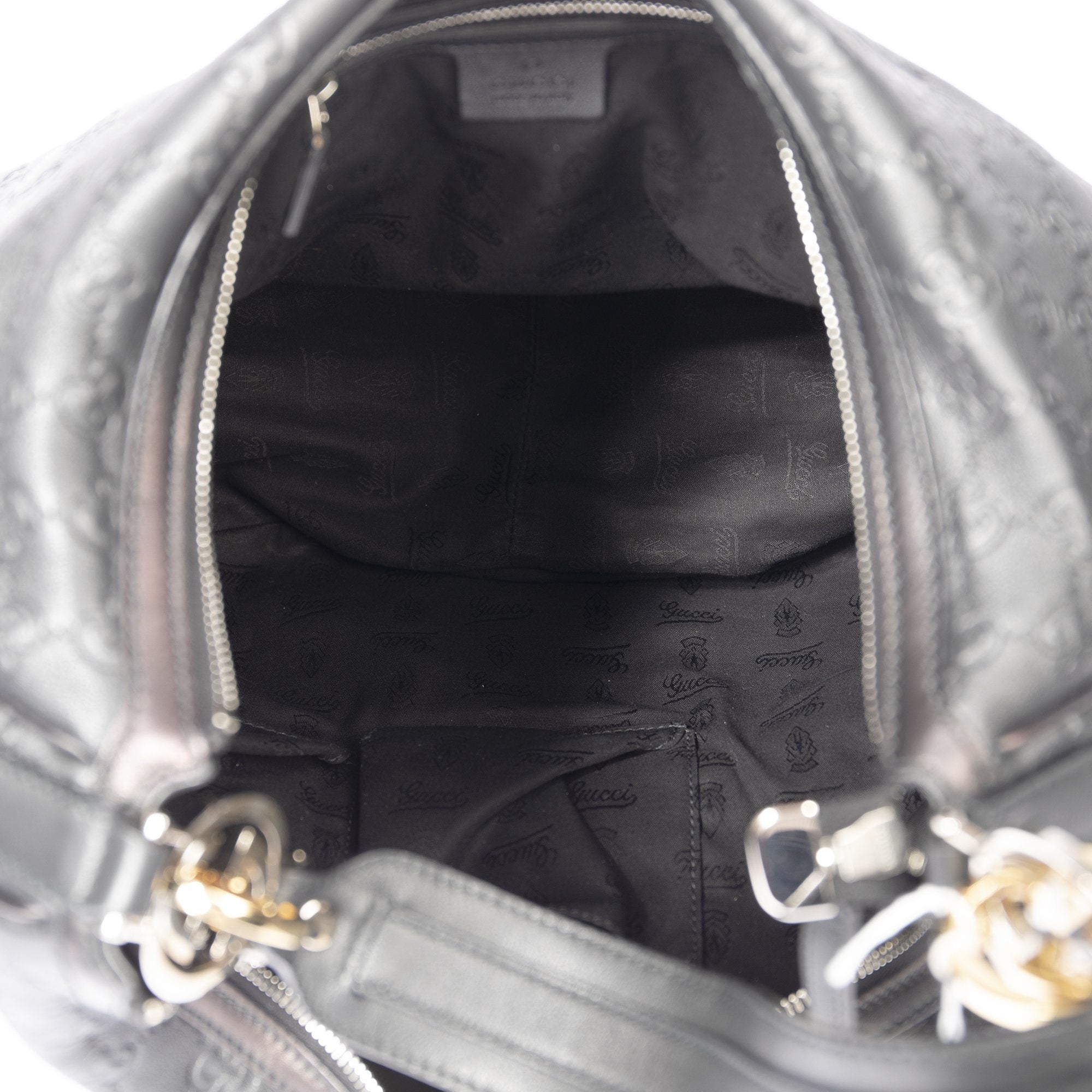 Gucci Guccissima Leather Signature Twins Hobo