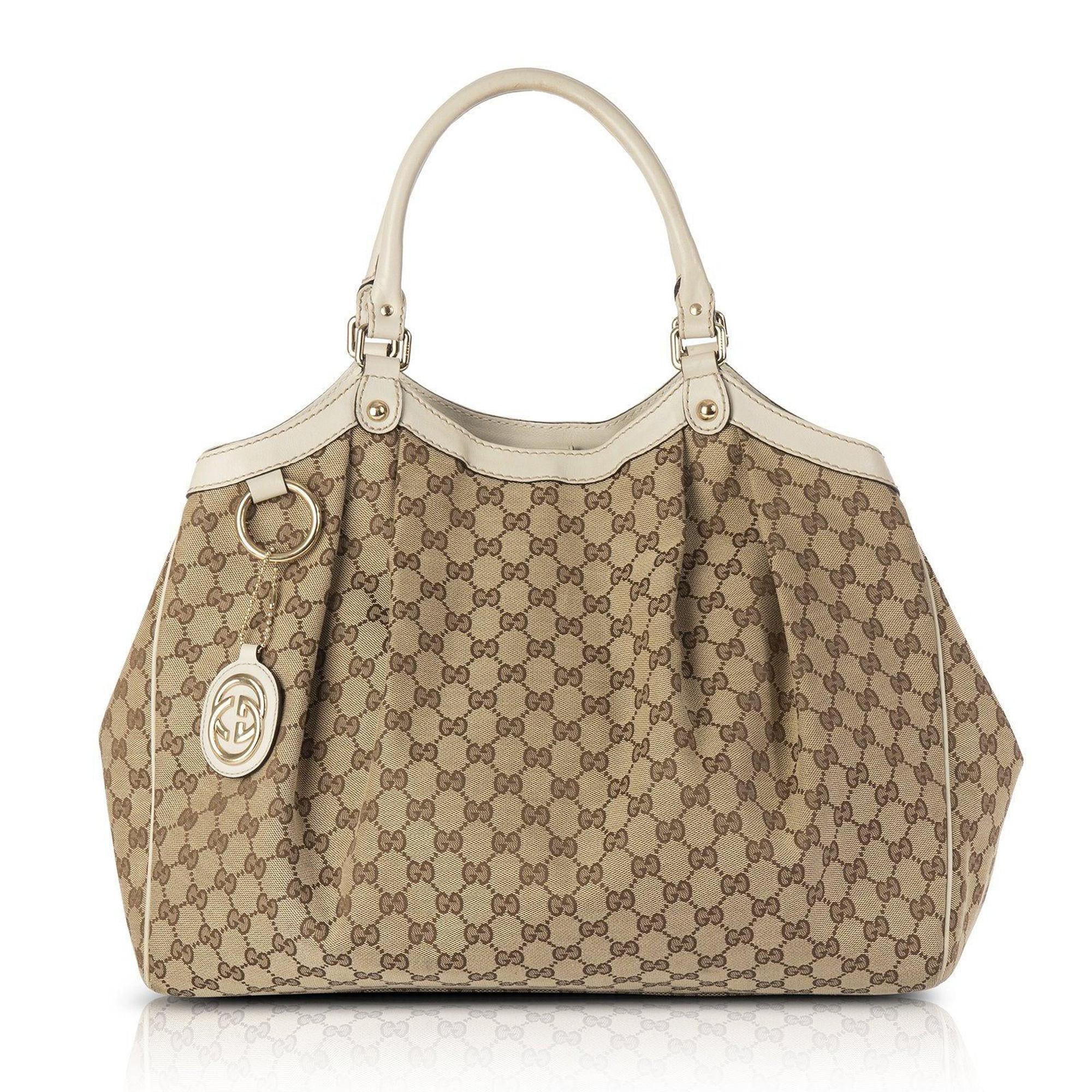 Gucci Large GG Canvas Sukey Tote