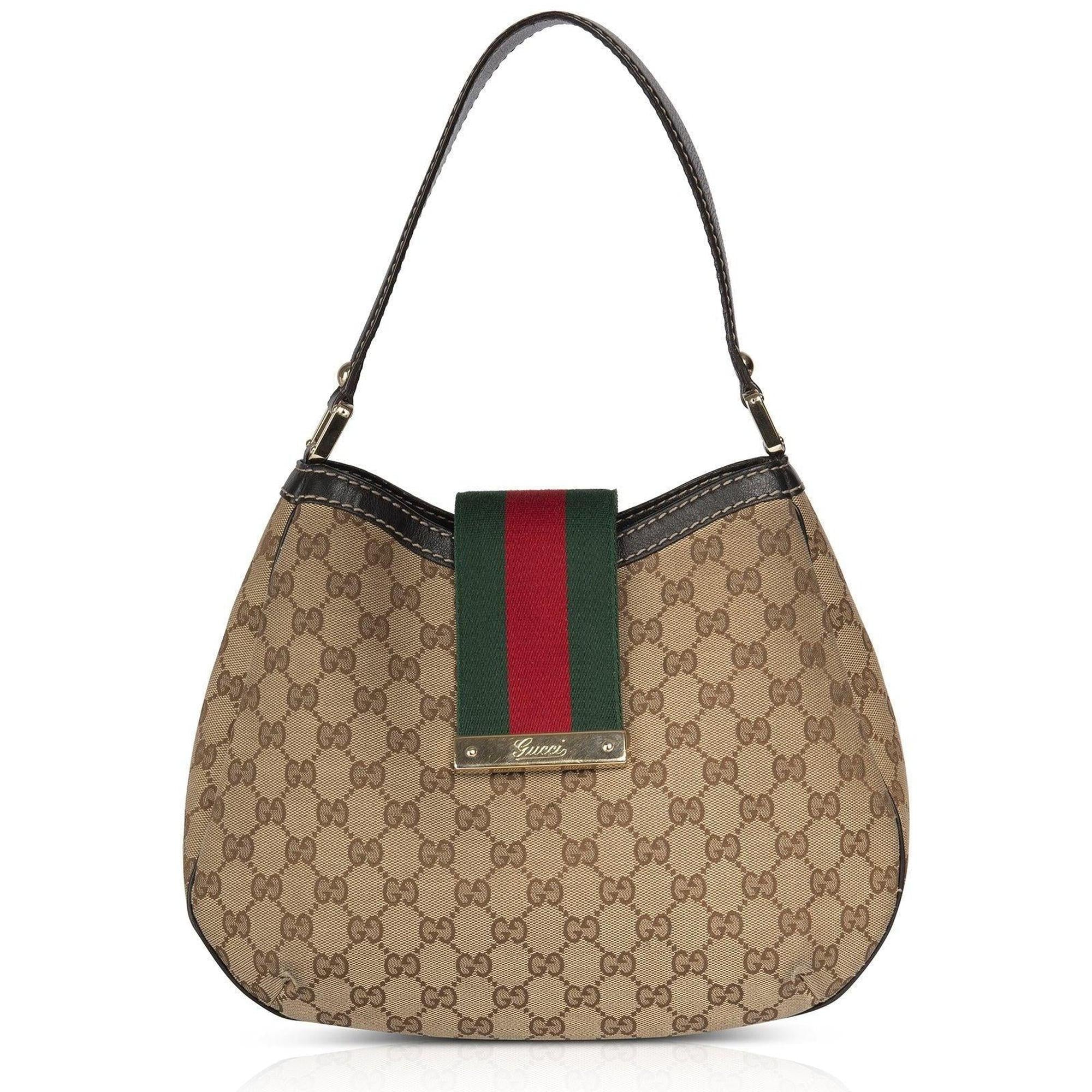 Gucci Medium GG New Ladies Web Hobo