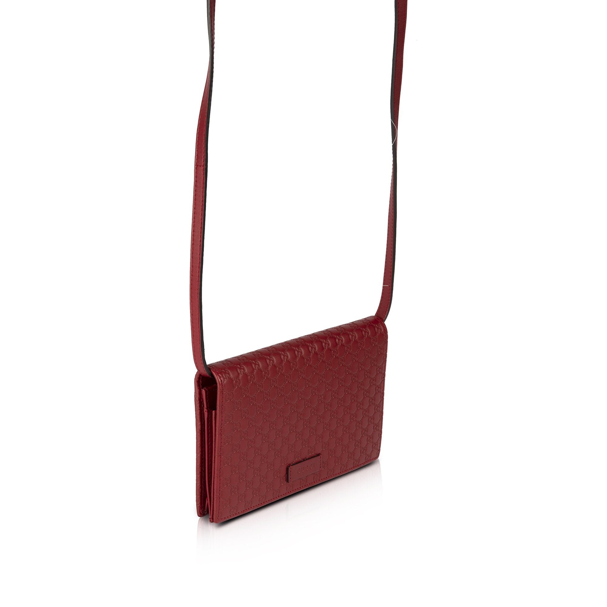 Gucci Microguccissima Wallet on Strap w/ Box