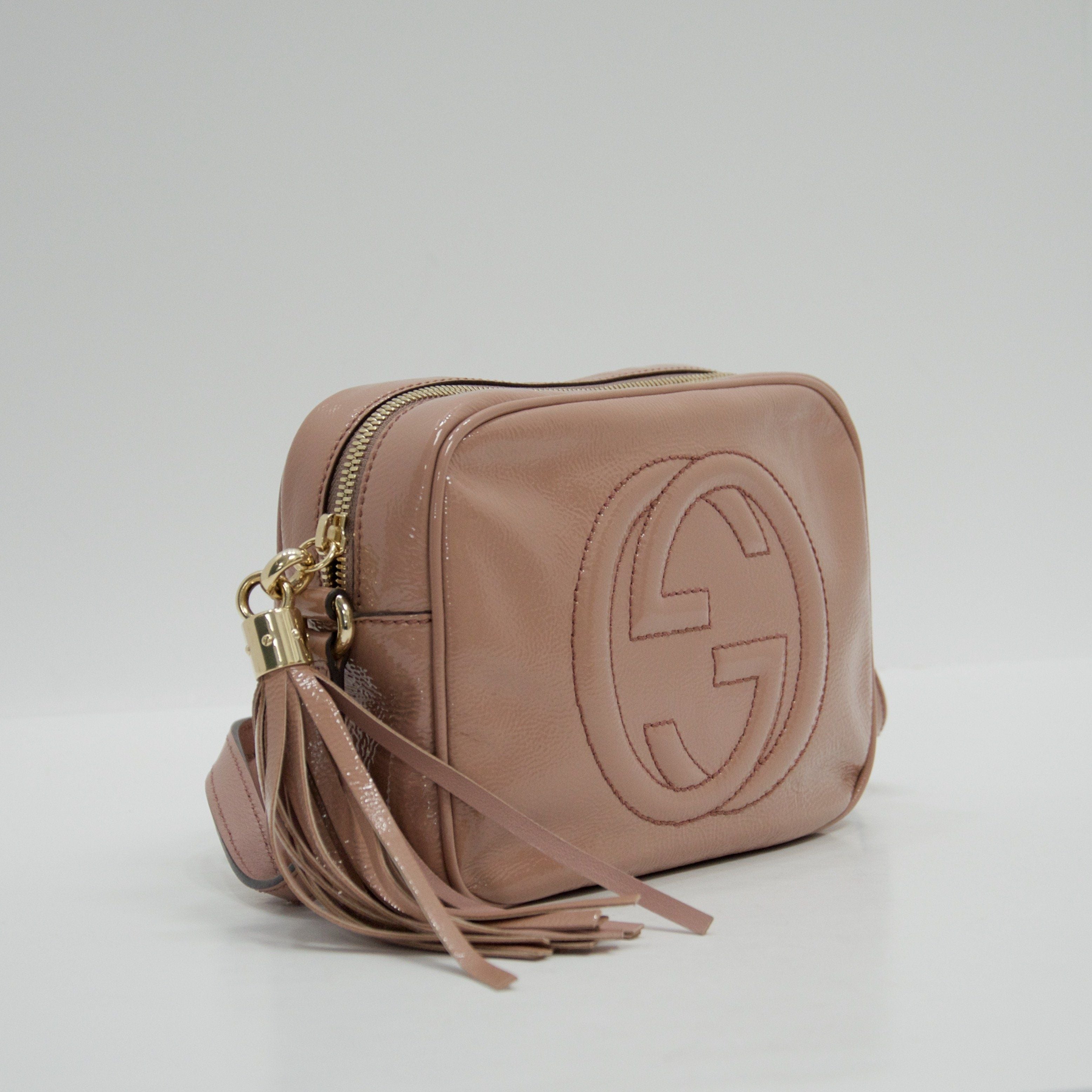 Gucci Patent Soho Disco Crossbody Bag