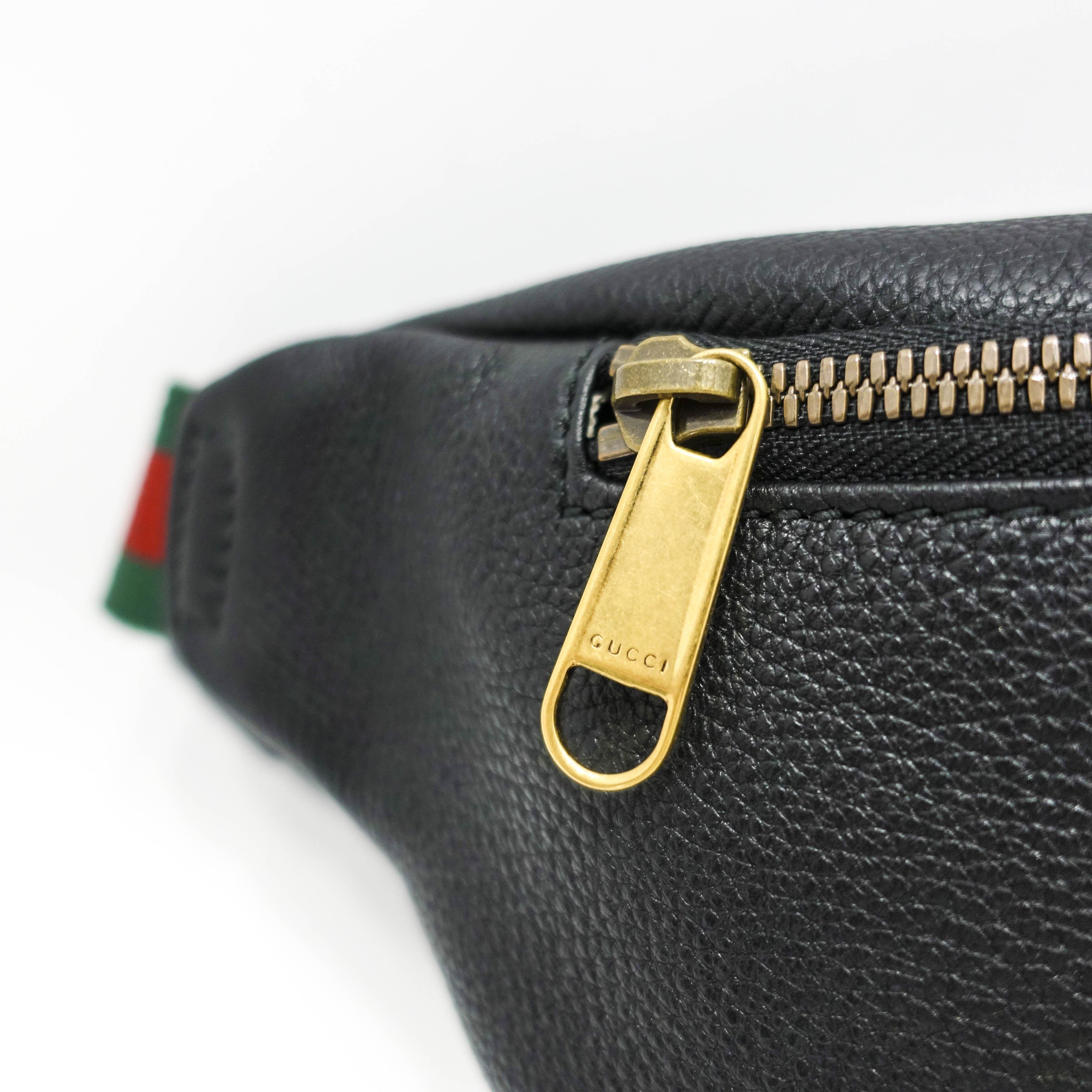 Gucci Print Leather Belt Bag