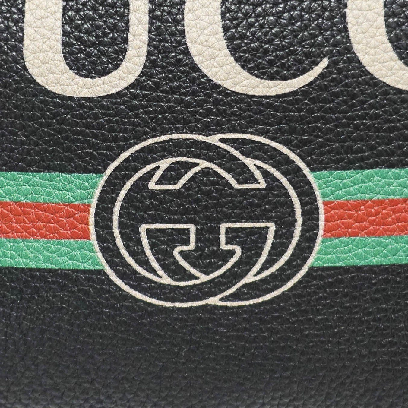 Gucci Print Leather Belt Bag