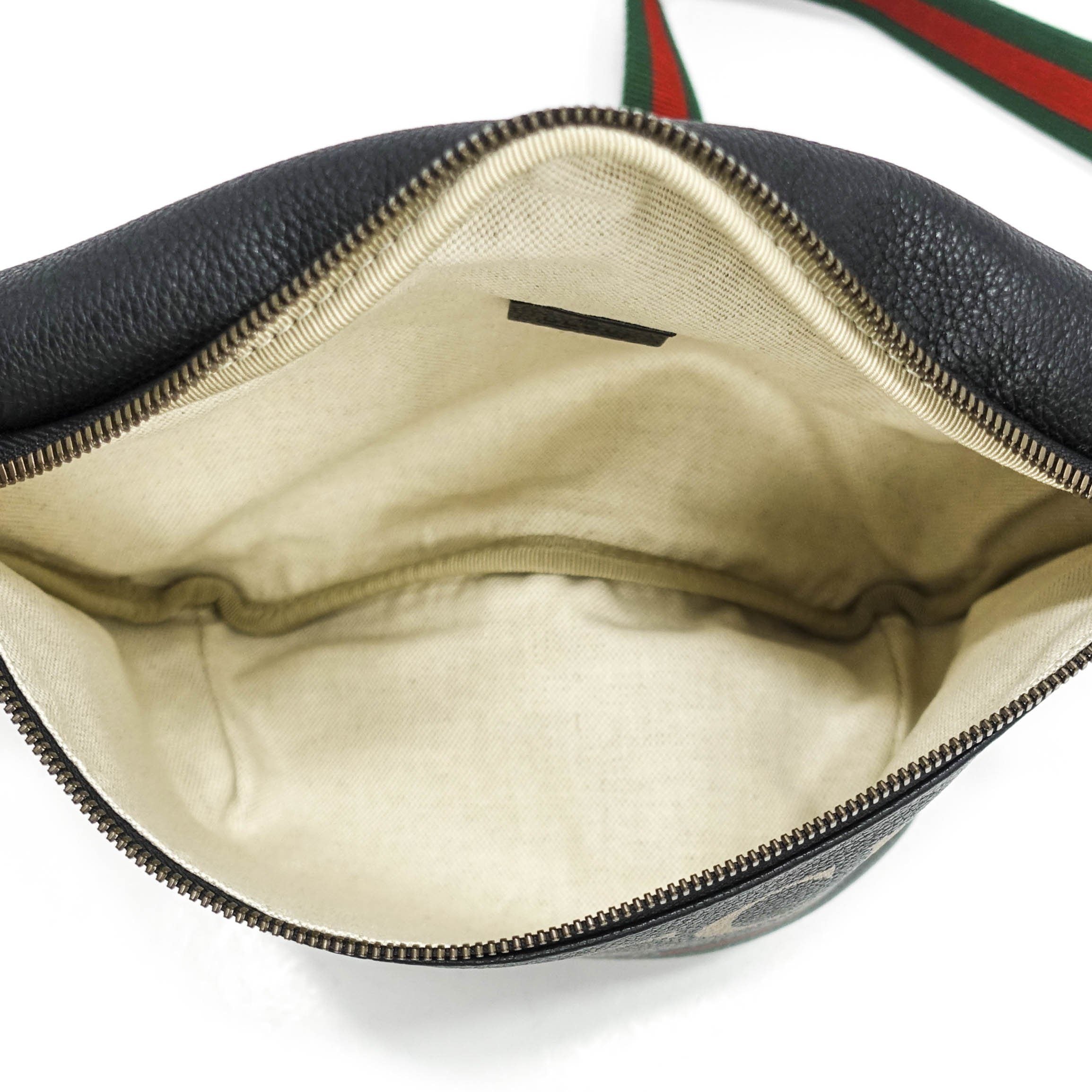 Gucci Print Leather Belt Bag