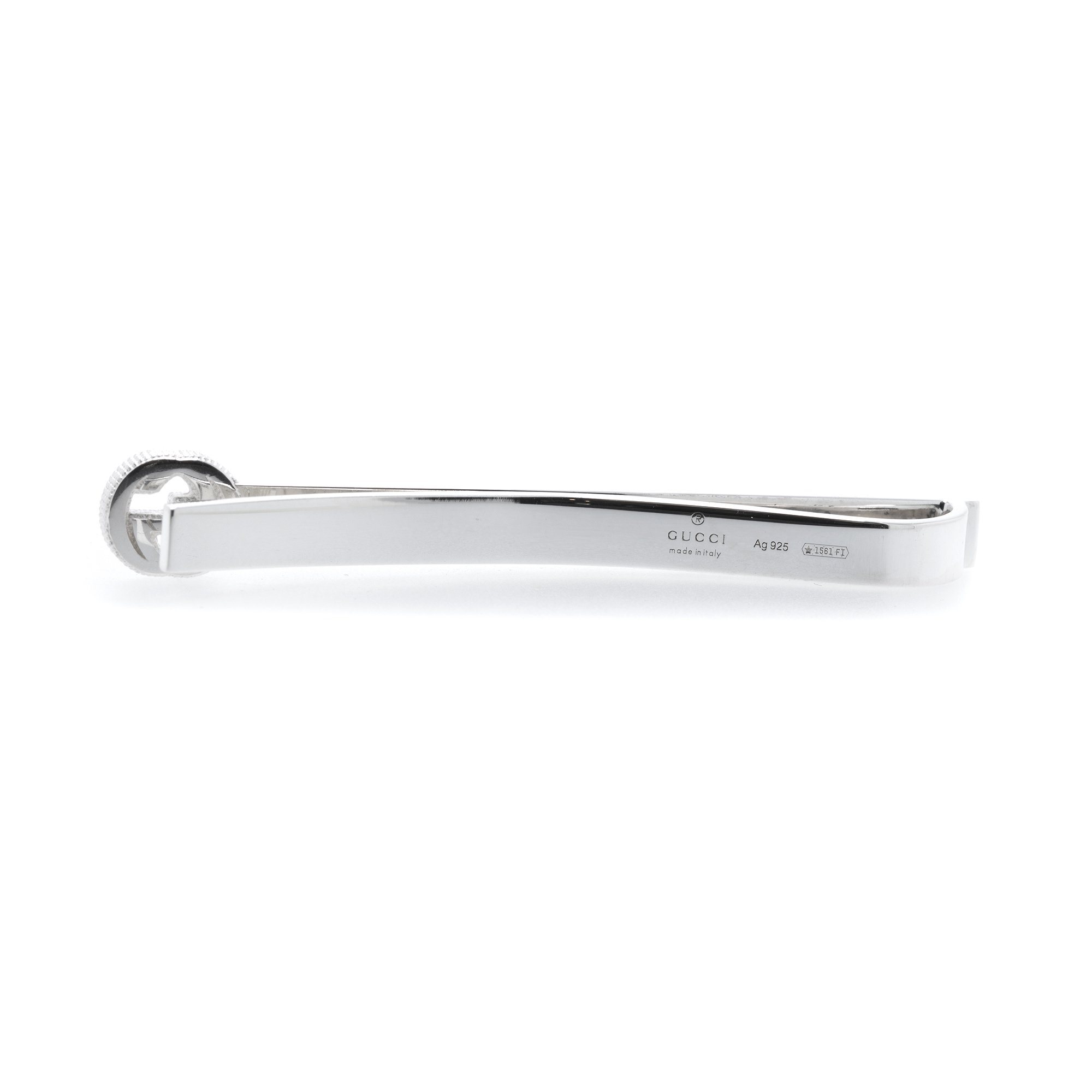 Gucci Sterling Silver Interlocking G Tie Bar