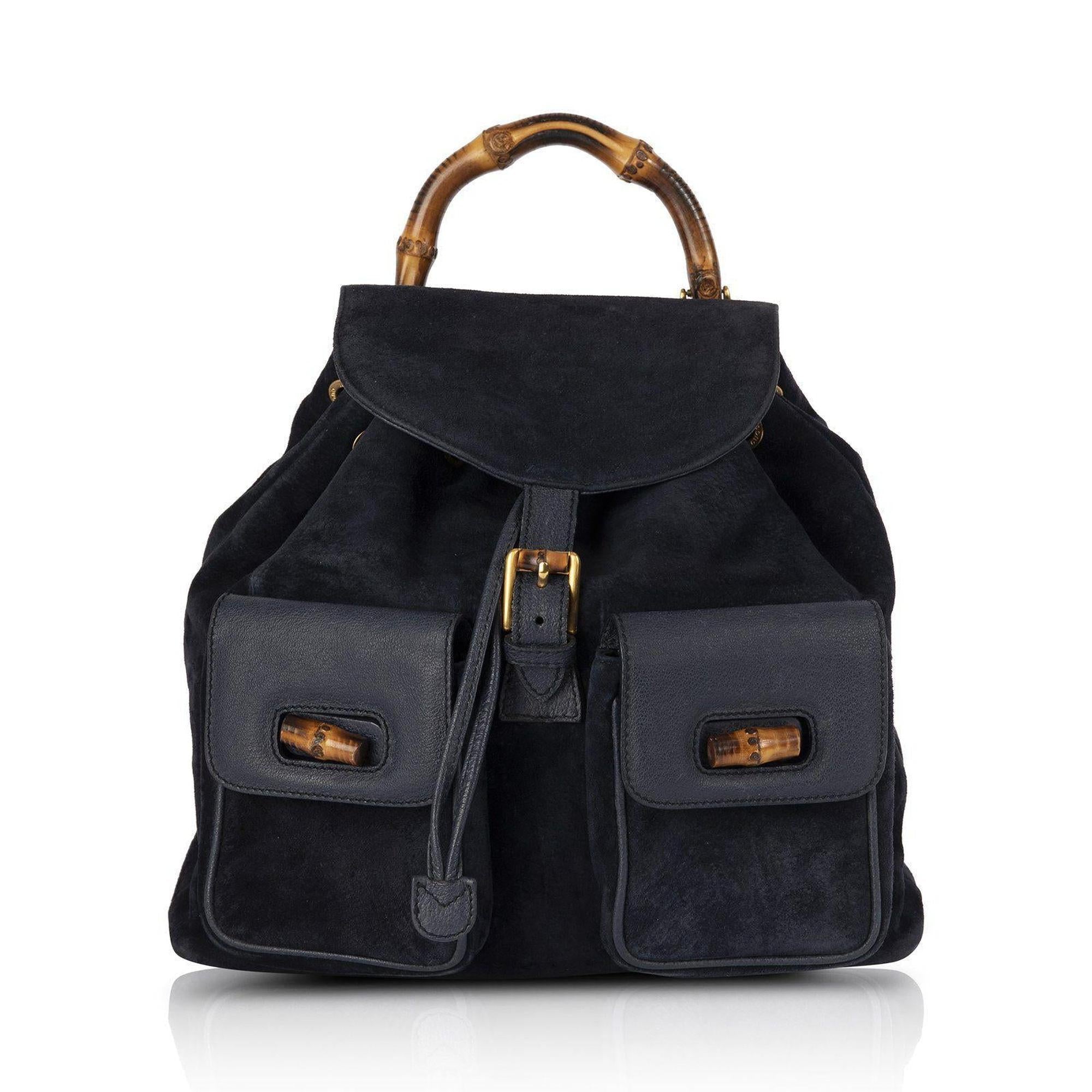 Gucci Vintage Bamboo Backpack