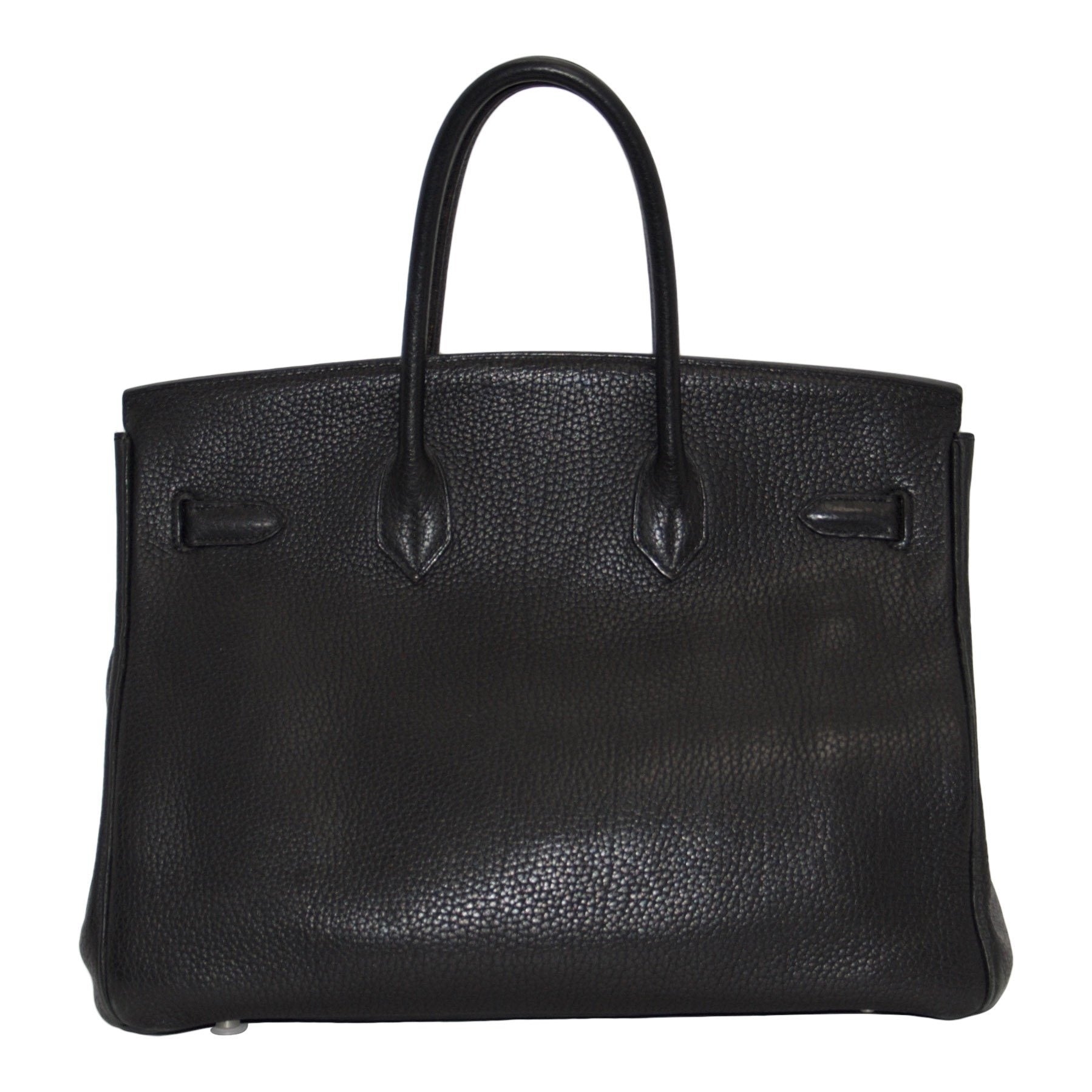 Hermes Black Clemence Birkin 35