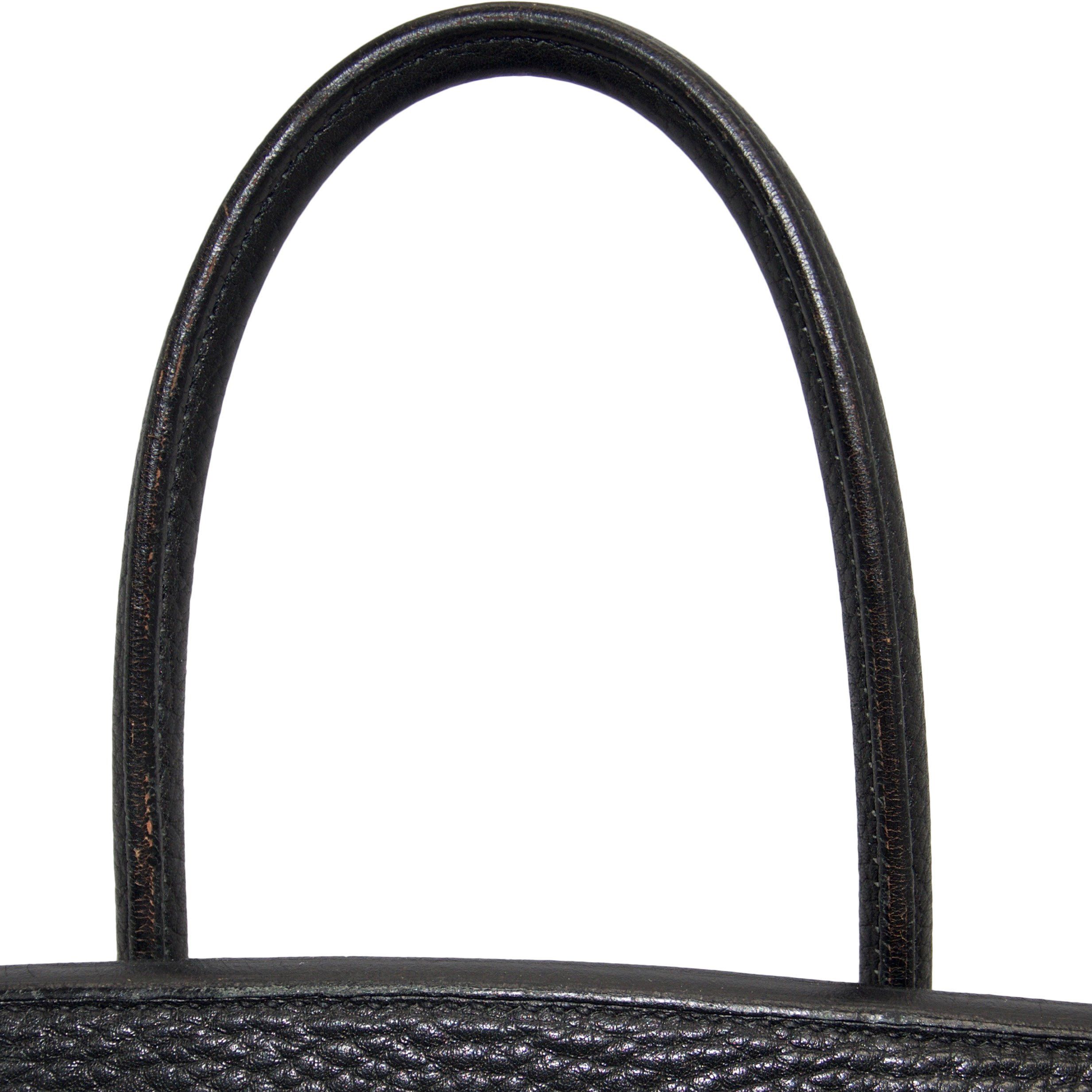 Hermes Black Clemence Birkin 35
