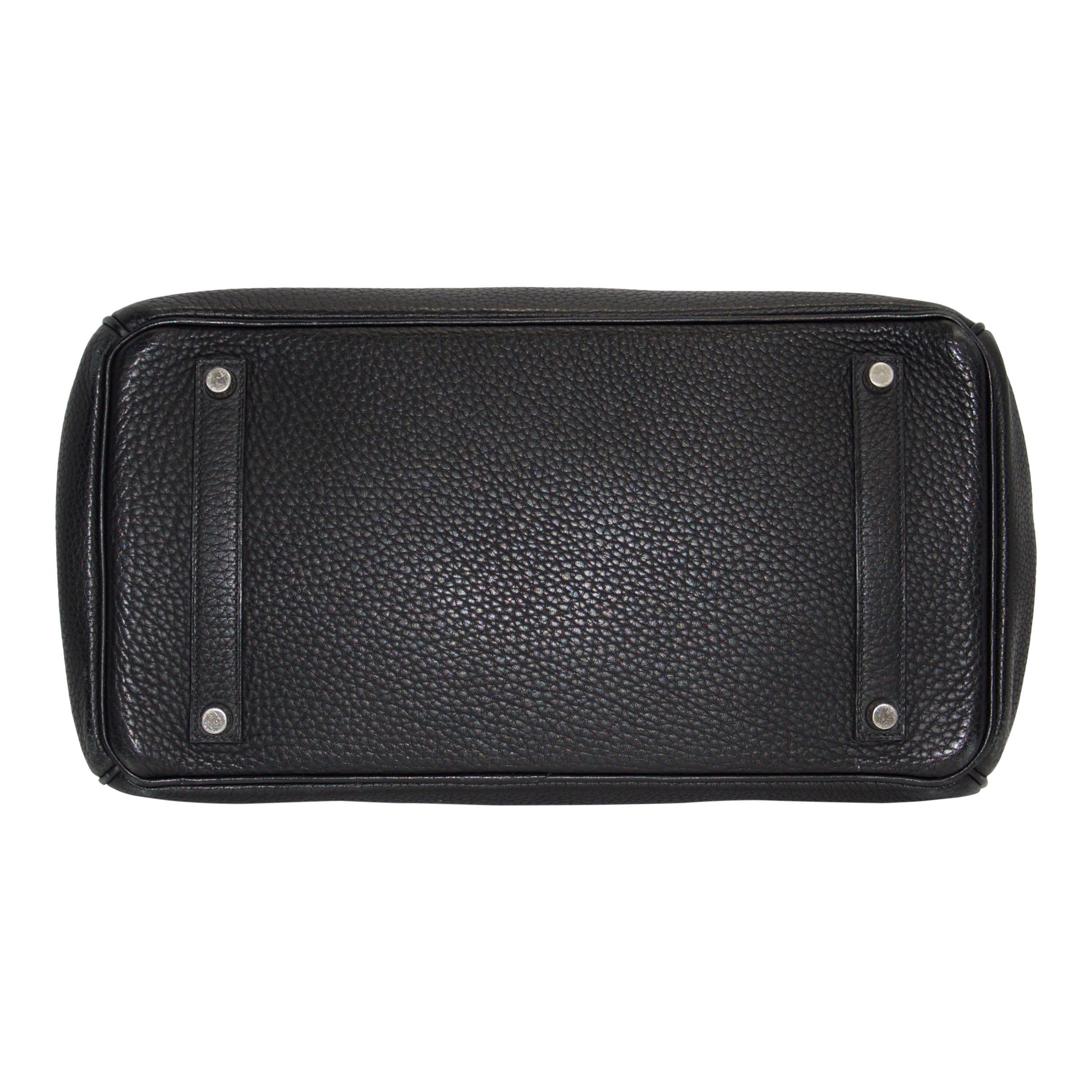 Hermes Black Clemence Birkin 35