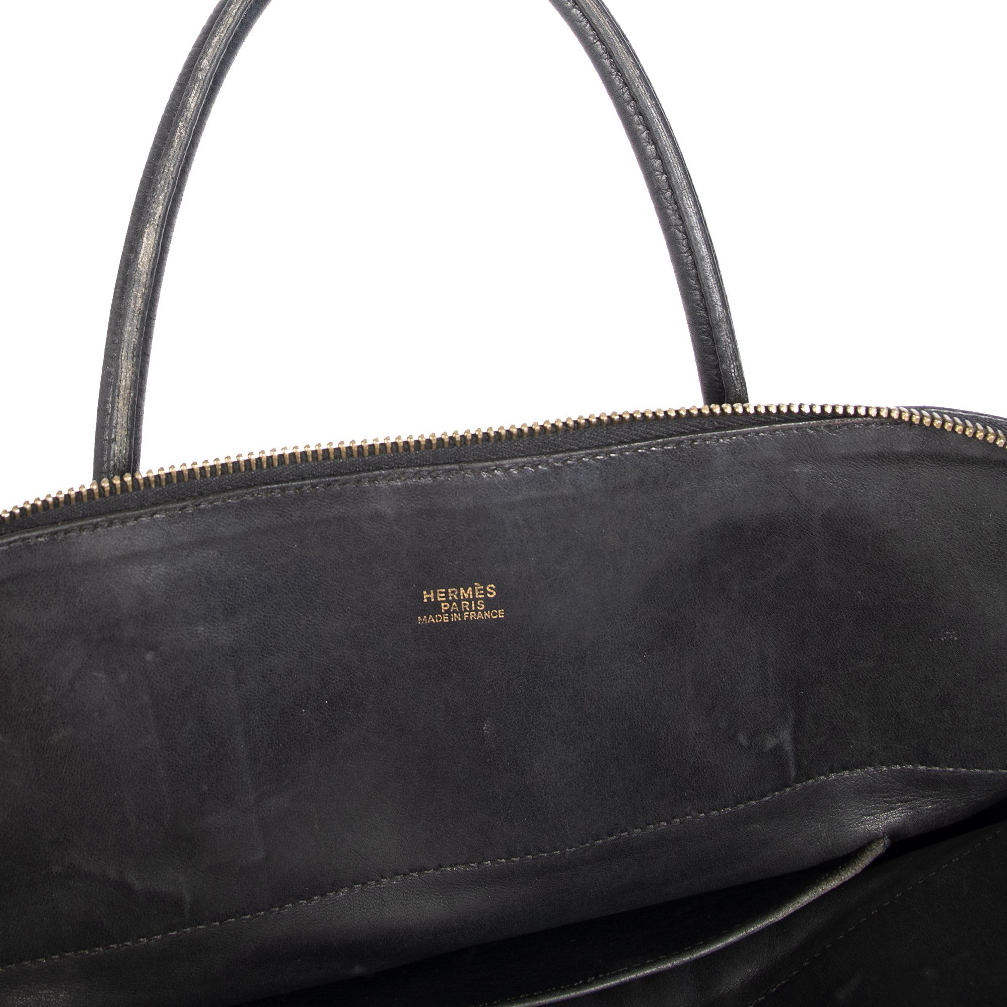 Hermes Black Clemence Bolide 35