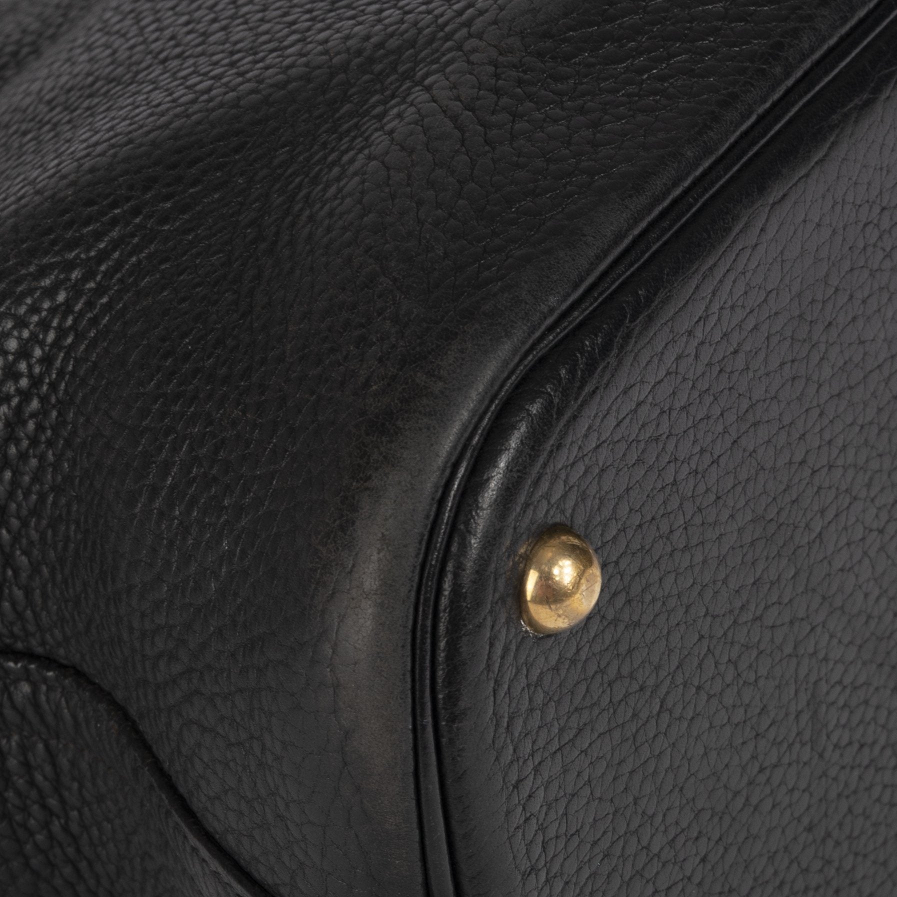 Hermes Black Clemence Bolide 35