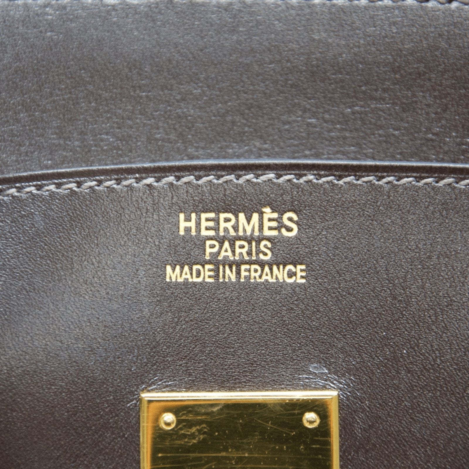 Hermes Chocolate Brown Box Leather Birkin 35