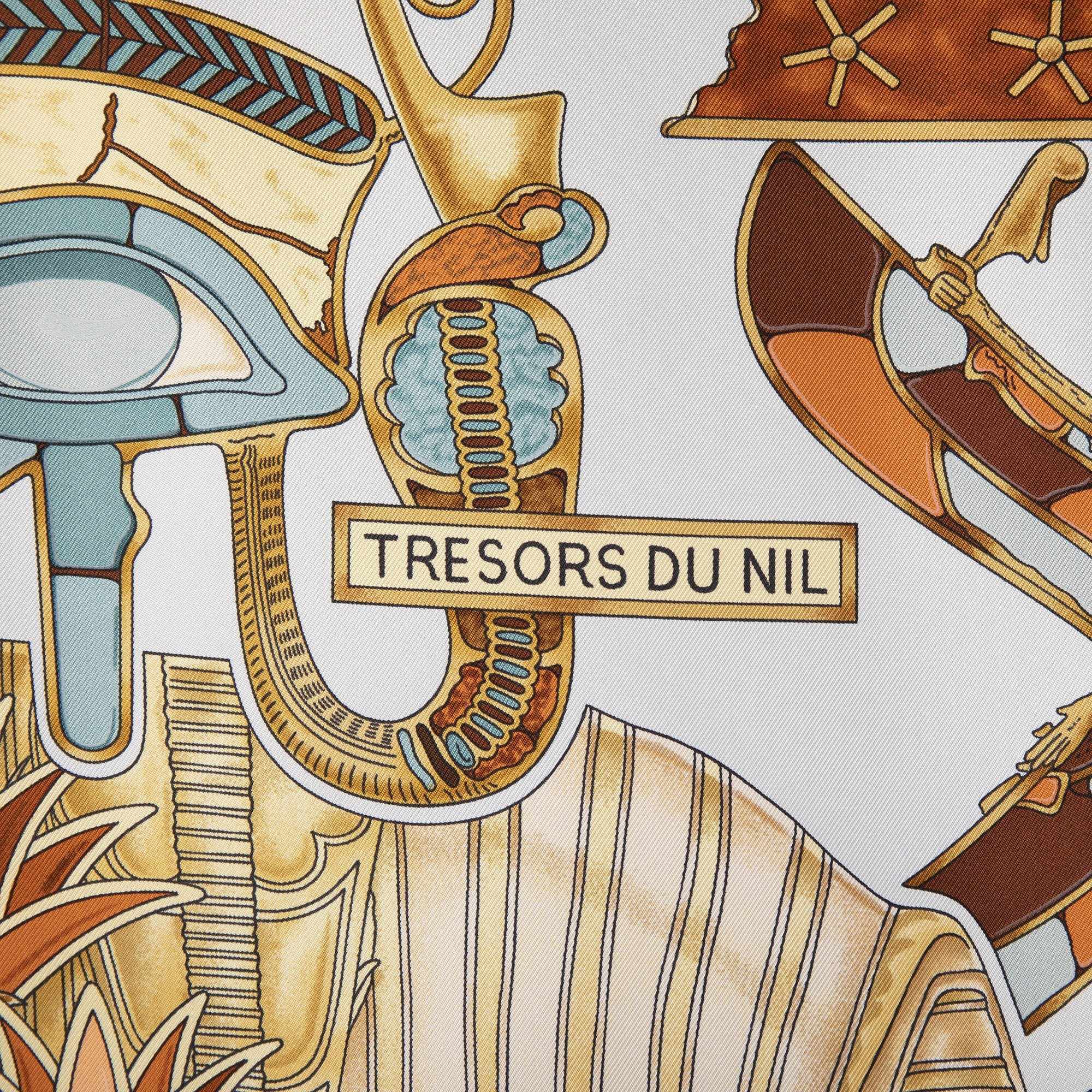 Hermes "Tresors Du Nil" Silk Scarf w/ Box