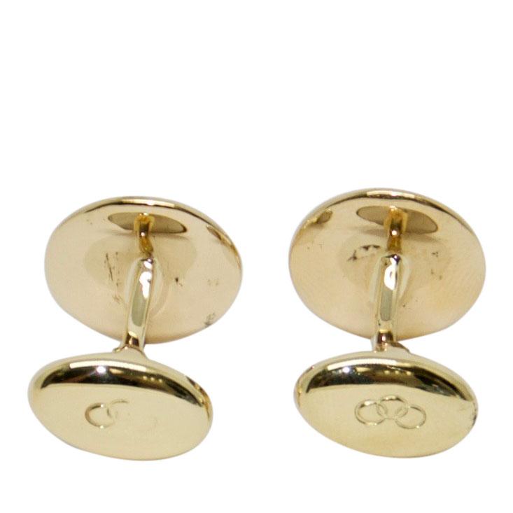 Links of London Gold Watch Over Me Moon Cufflinks with Diamonds