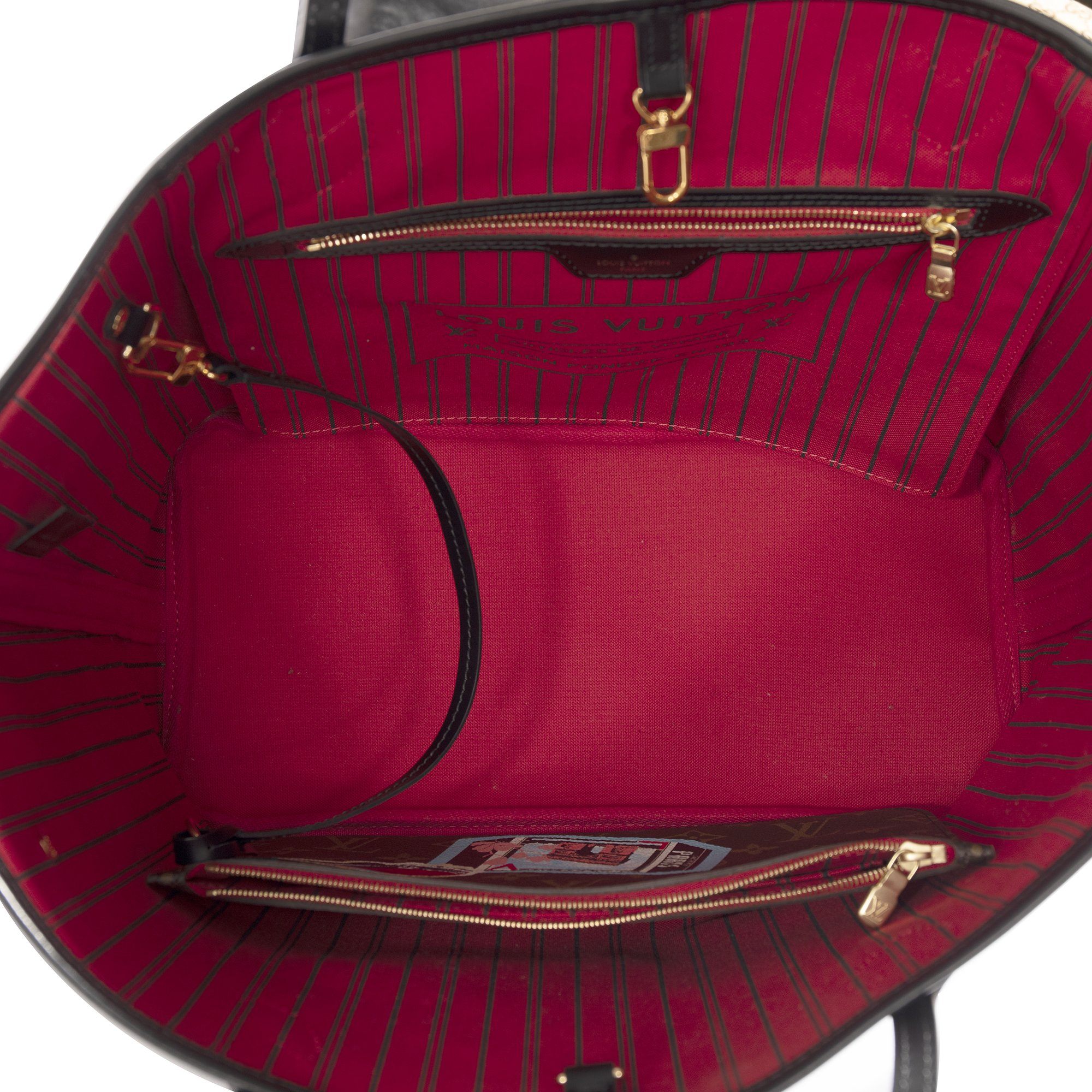 Louis Vuitton 2016 Monogram World Tour Neverfull MM with Pouch