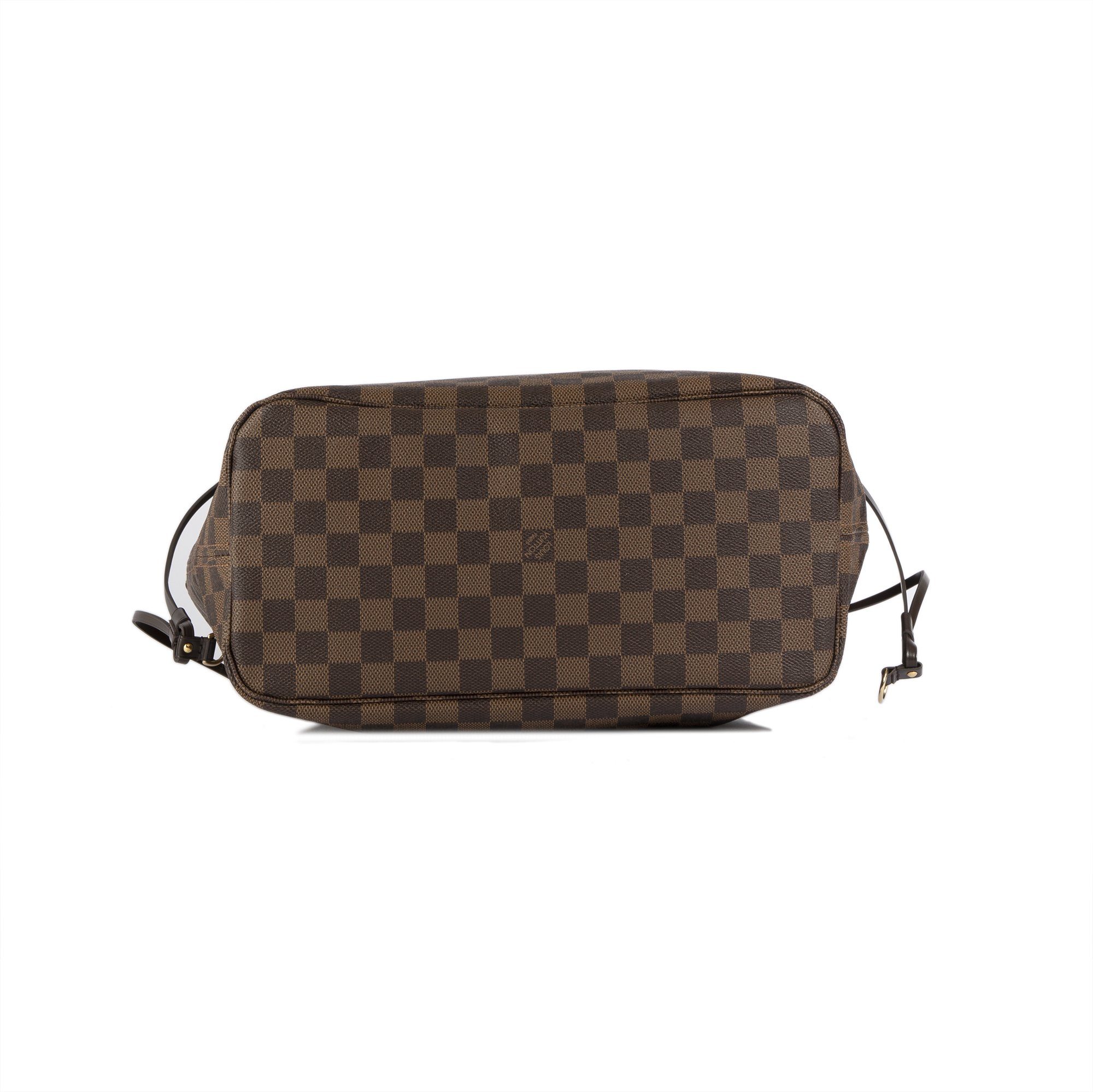 Louis Vuitton 2018 Damier Ebene Neverfull MM w/ Pouch