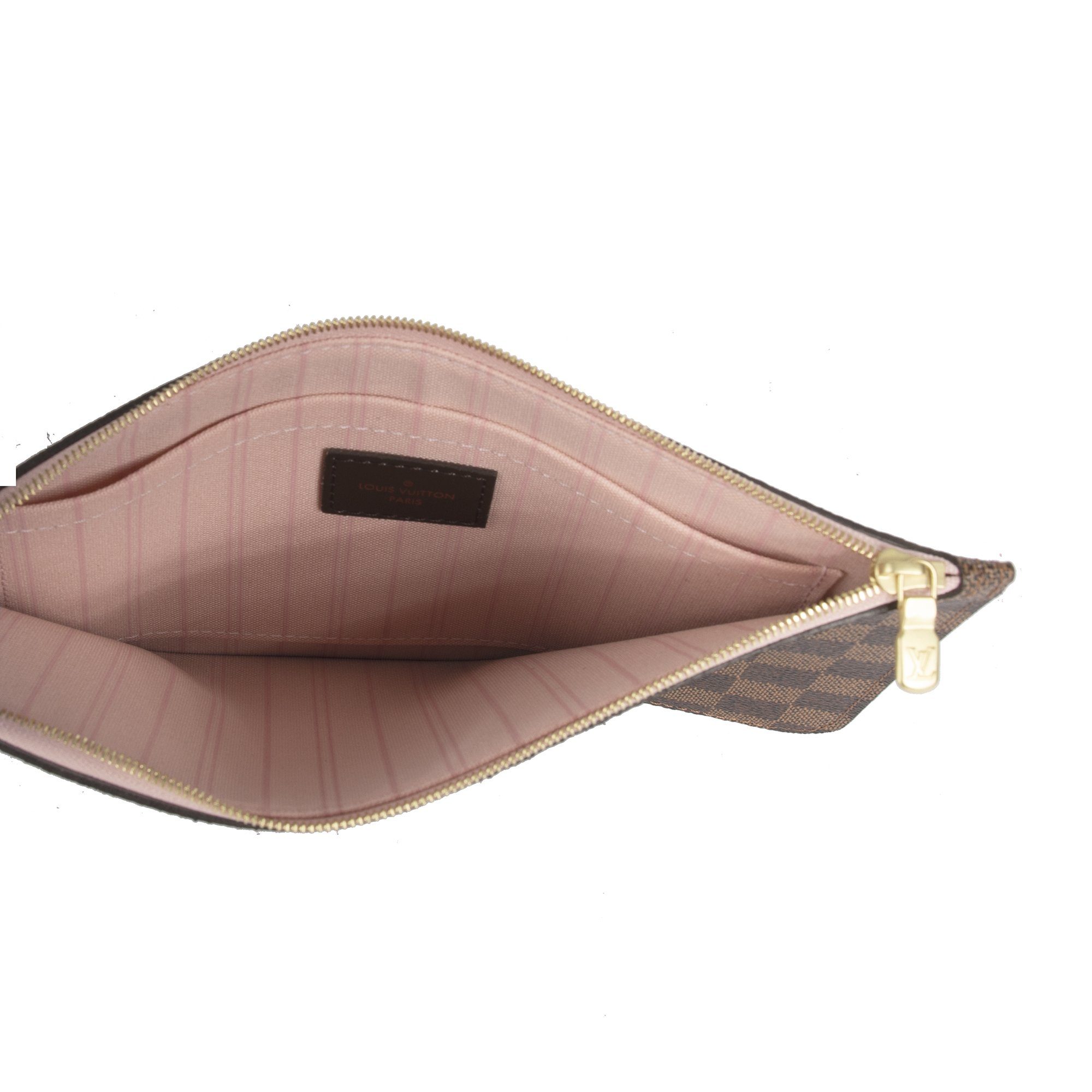 Louis Vuitton 2018 Damier Ebene Neverfull MM w/ Pouch