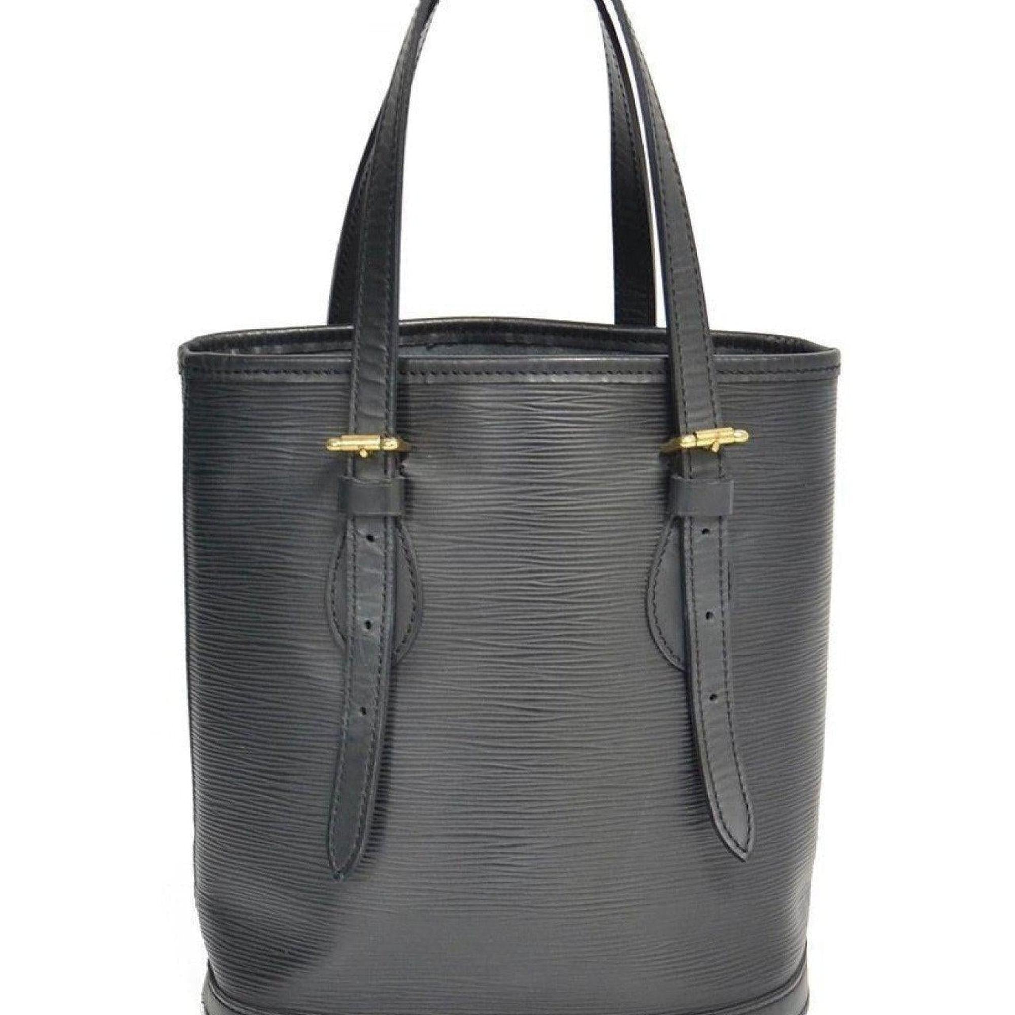 Louis Vuitton Black Epi Bucket