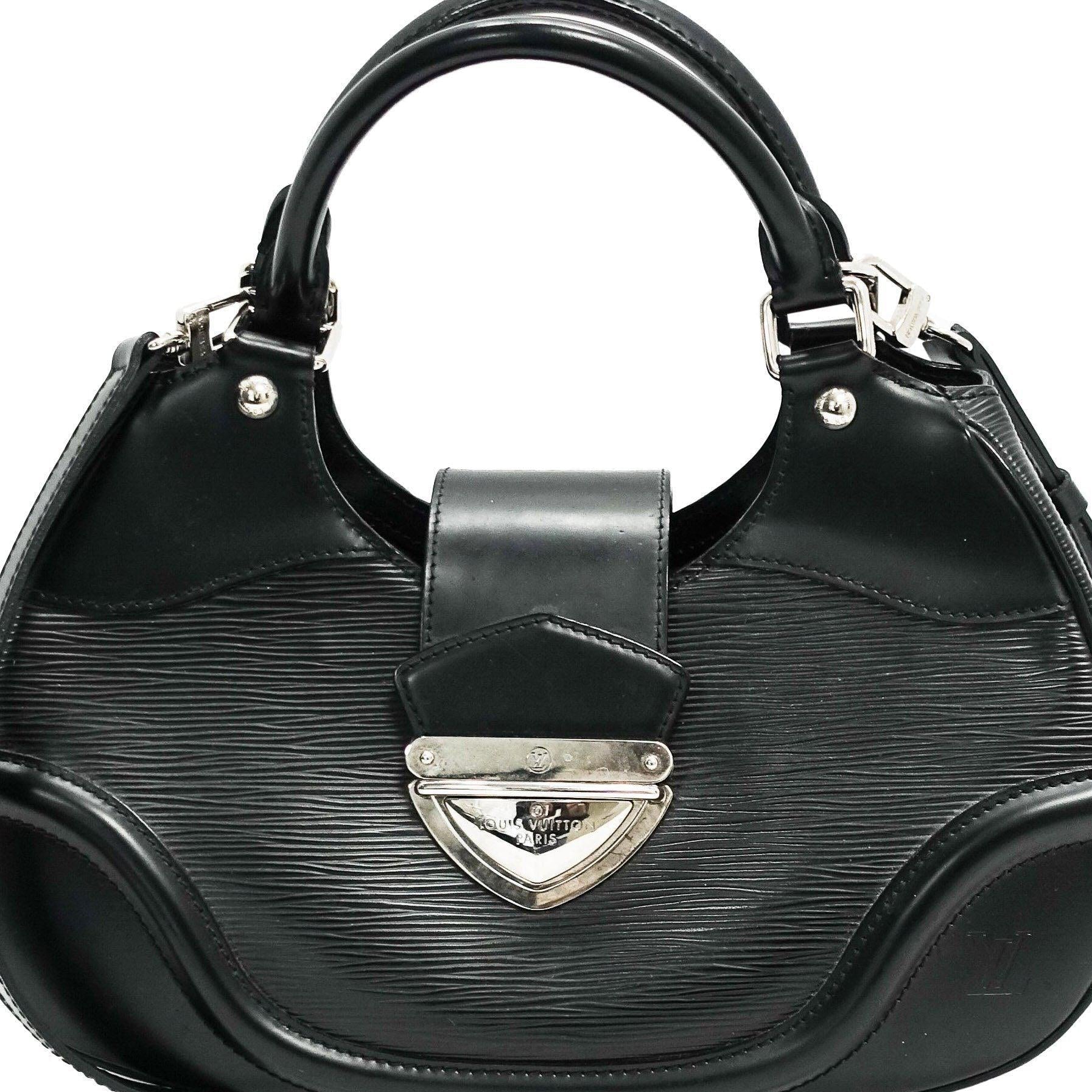 Louis Vuitton Black Epi Leather Sac Montaigne Bag with Strap – Oliver  Jewellery
