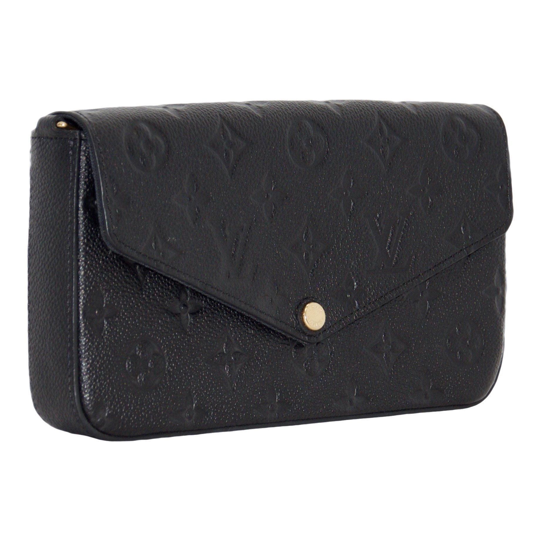 Louis Vuitton Black Monogram Empreinte Felicie Pochette Bag w/ Box – Oliver  Jewellery