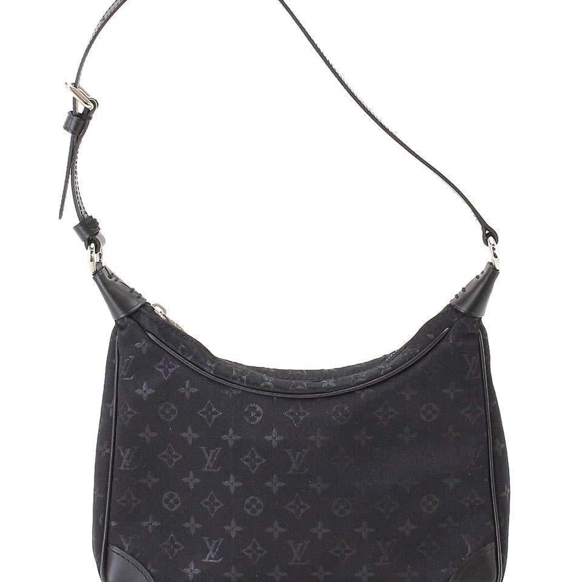 Louis Vuitton Black Satin Mini Pochette Boulogne