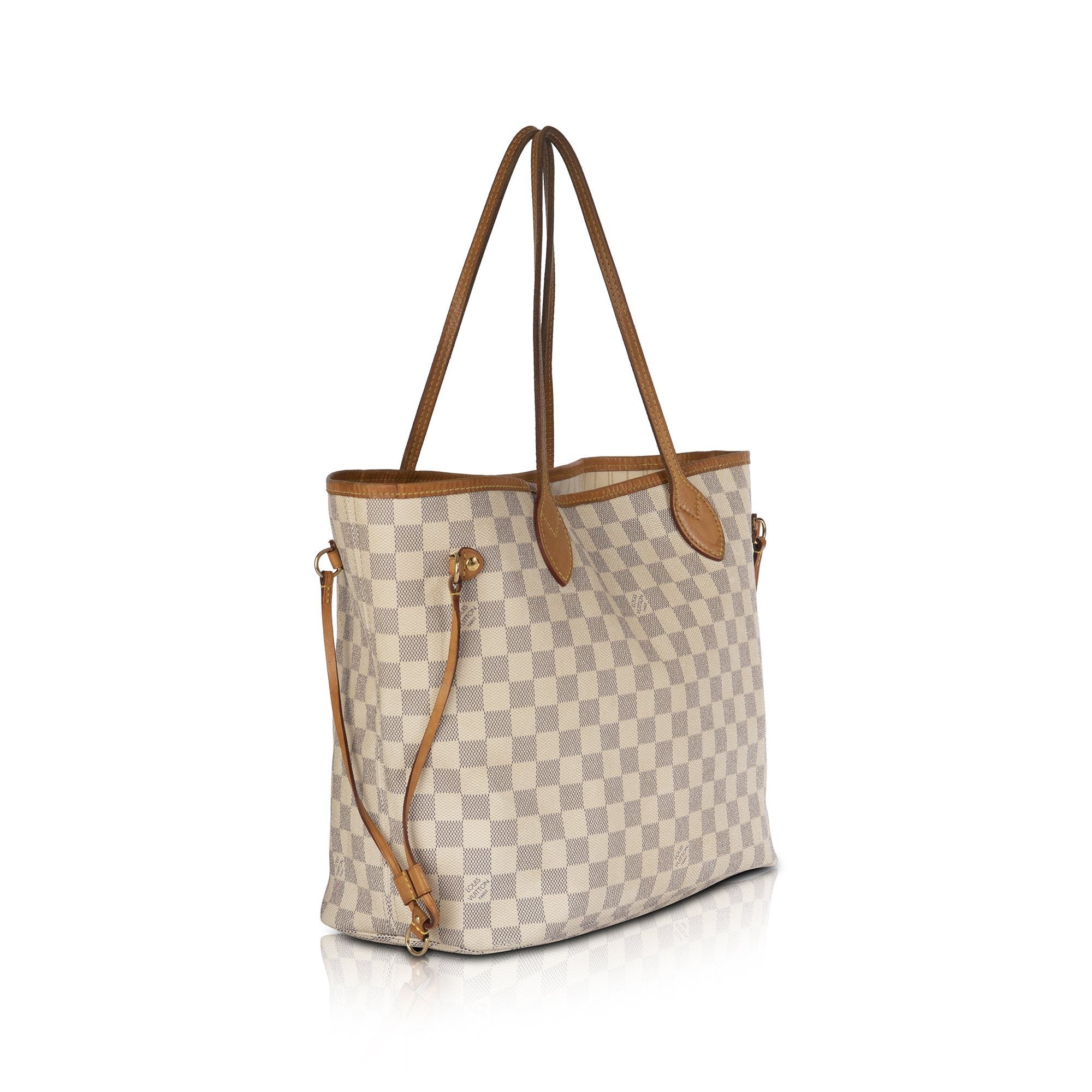 Louis Vuitton Damier Azur Neverfull MM with Pouch