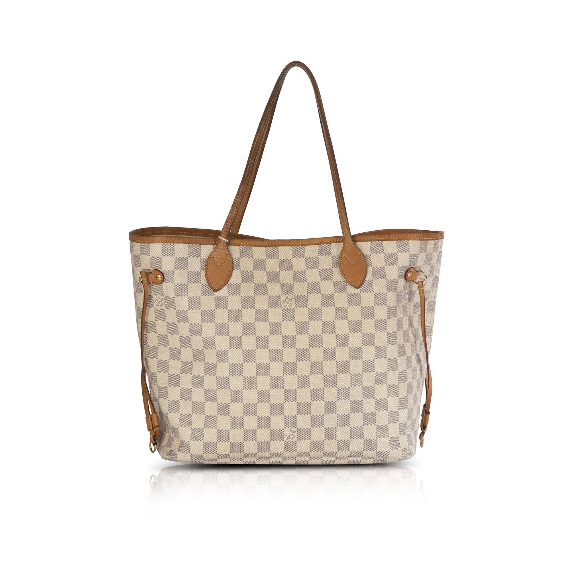 Louis Vuitton Damier Azur Neverfull MM with Pouch