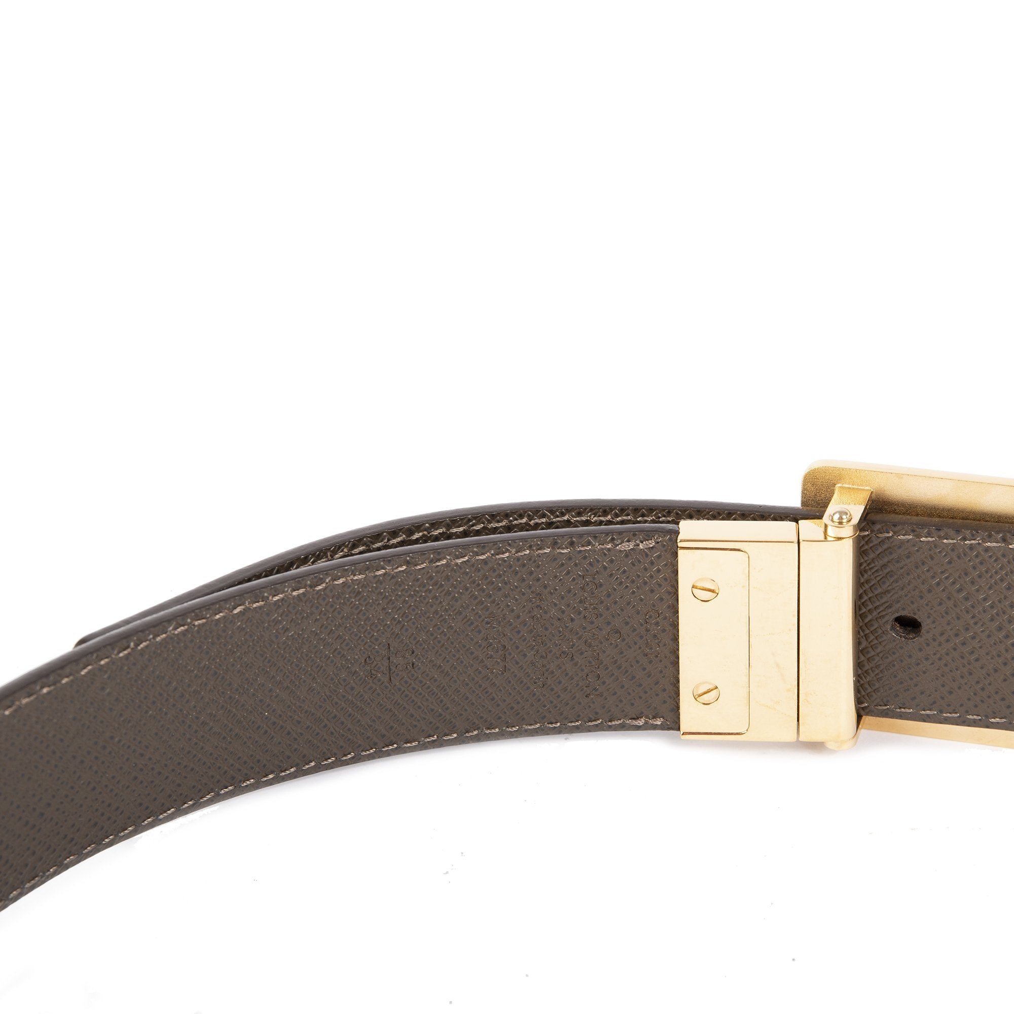 Louis Vuitton Damier Ebene Inventeur Reversible Belt w/ Box