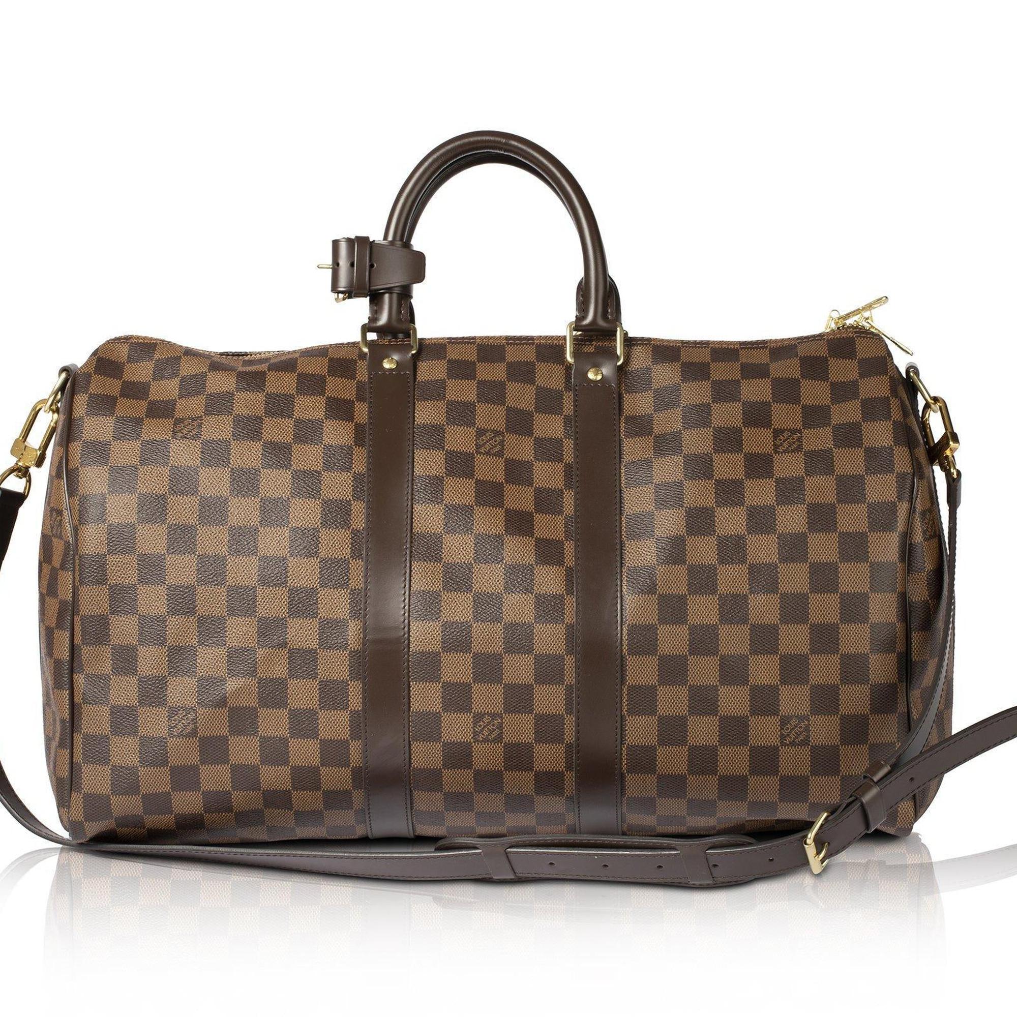 Louis Vuitton Damier Ebene Keepall Bandouliere 45