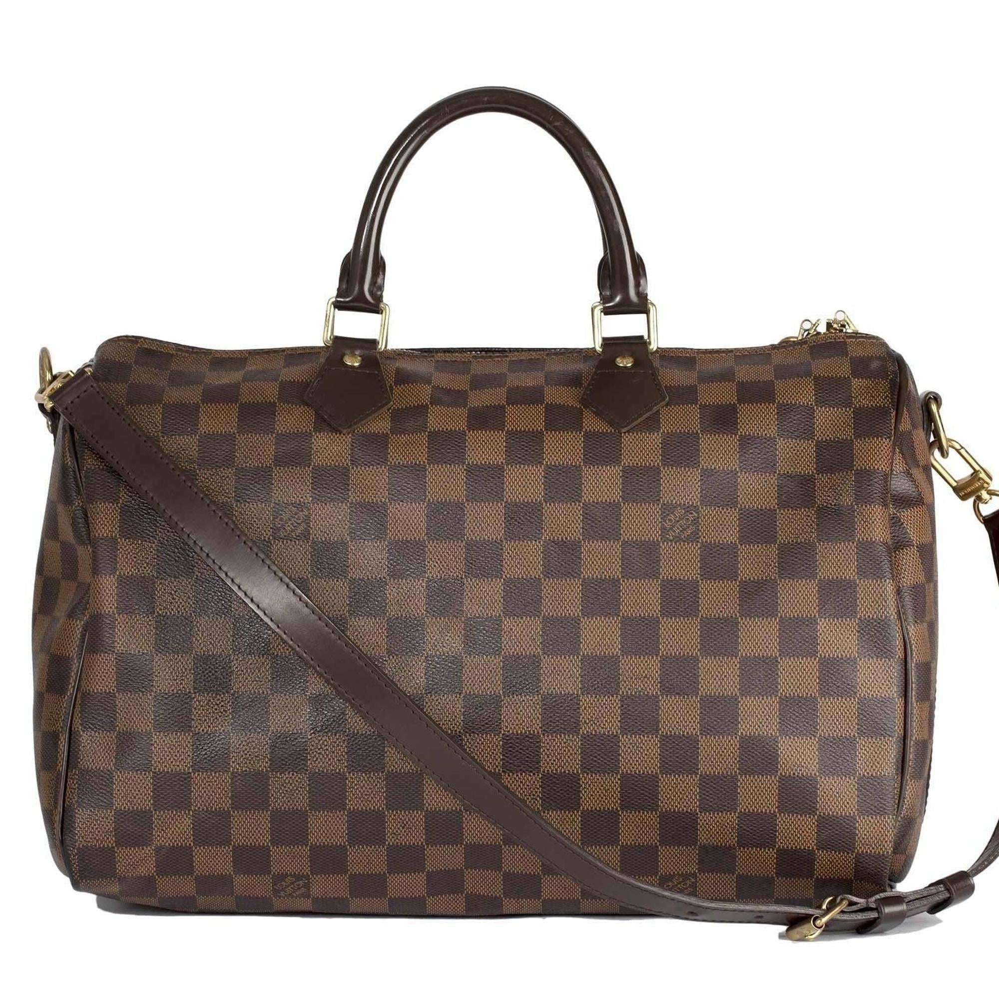 Louis Vuitton Damier Ebene Speedy Bandouliere 35