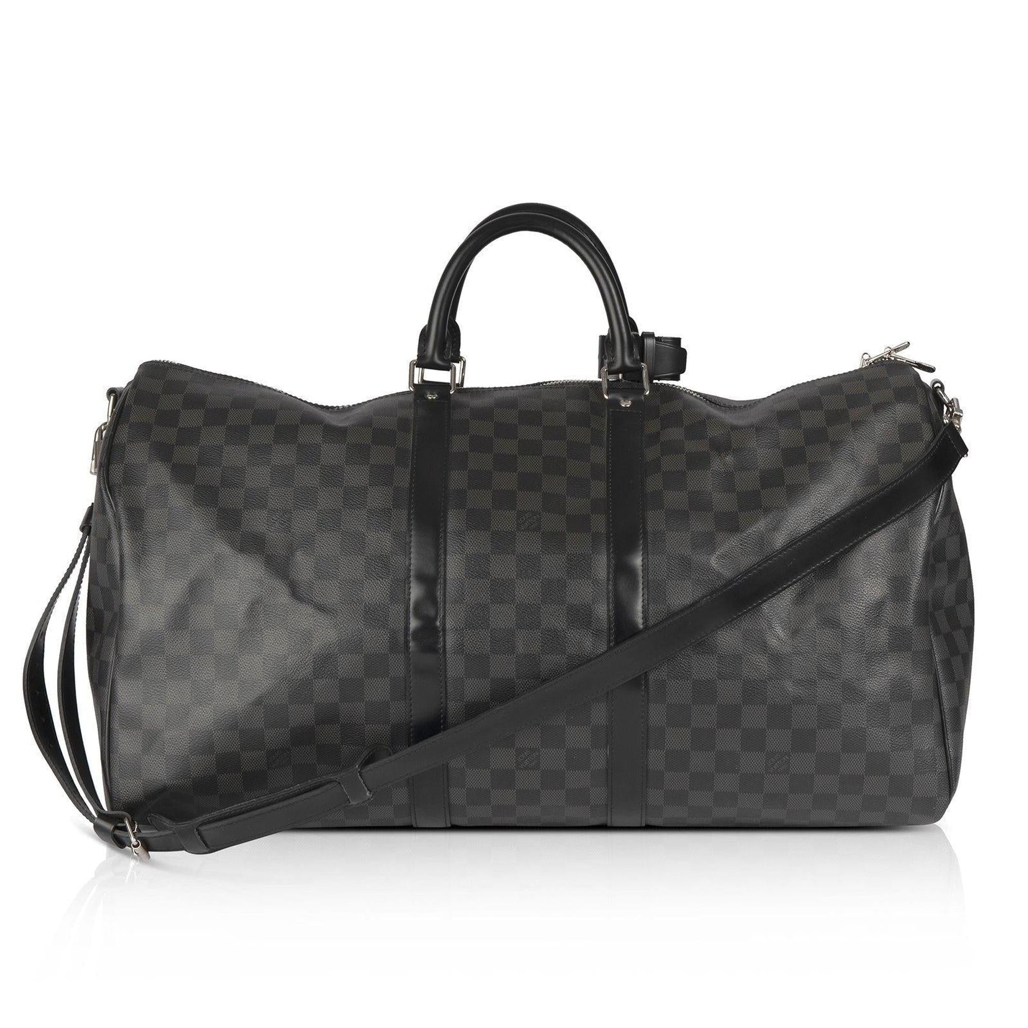 Louis Vuitton Damier Graphite Keepall Bandouliere 55