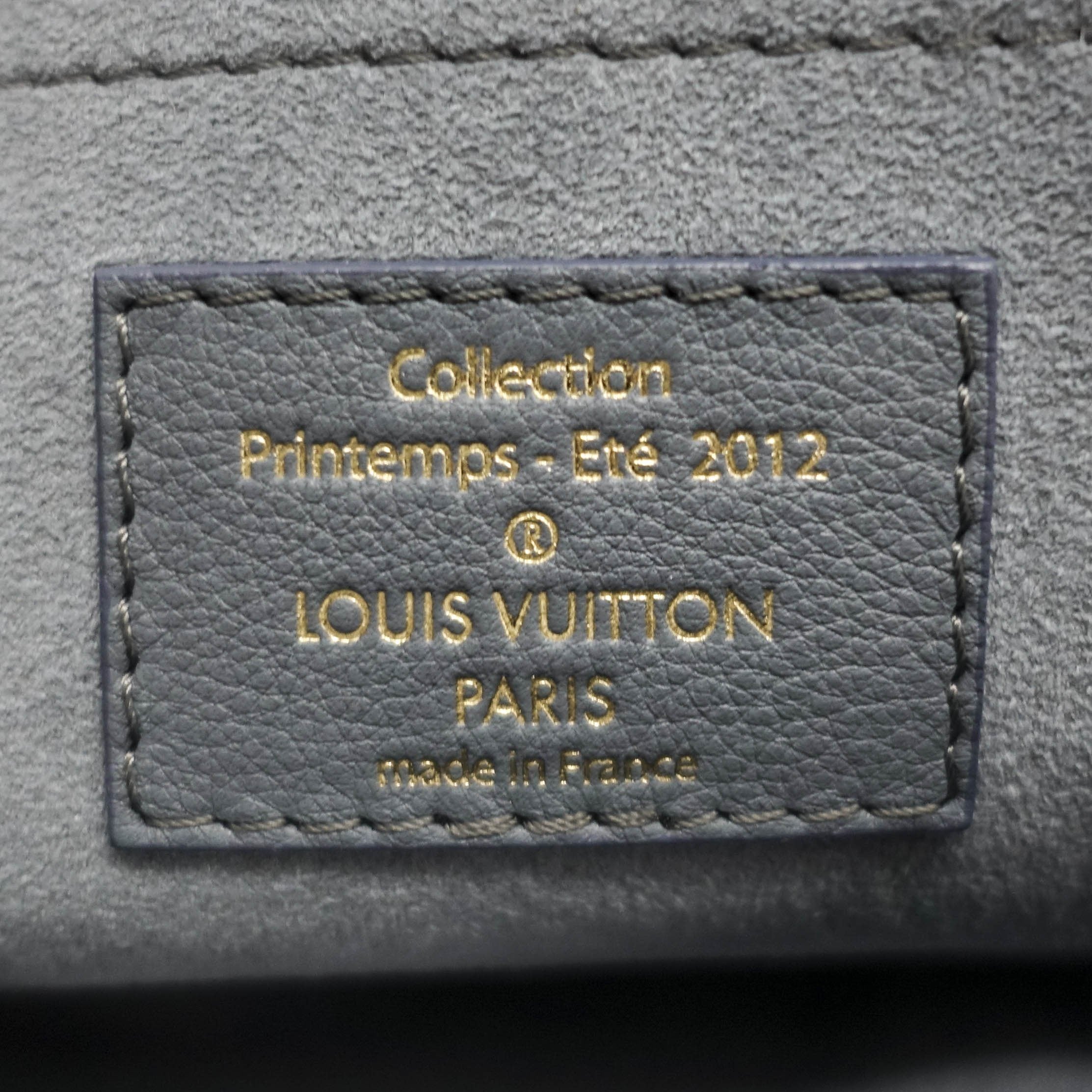 Louis Vuitton Limited Edition Bleu Monogram Denim Pochette Round Bag