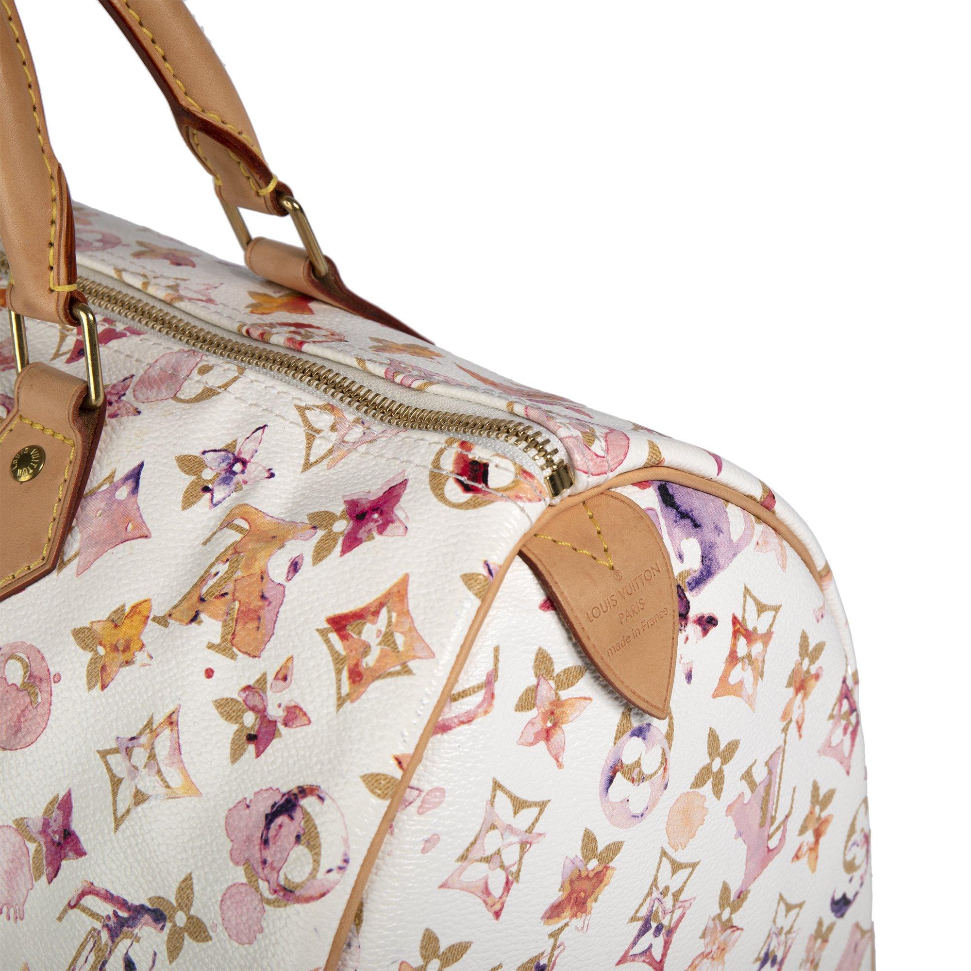 Louis Vuitton Limited Edition Monogram Watercolor Aquarelle Speedy 35