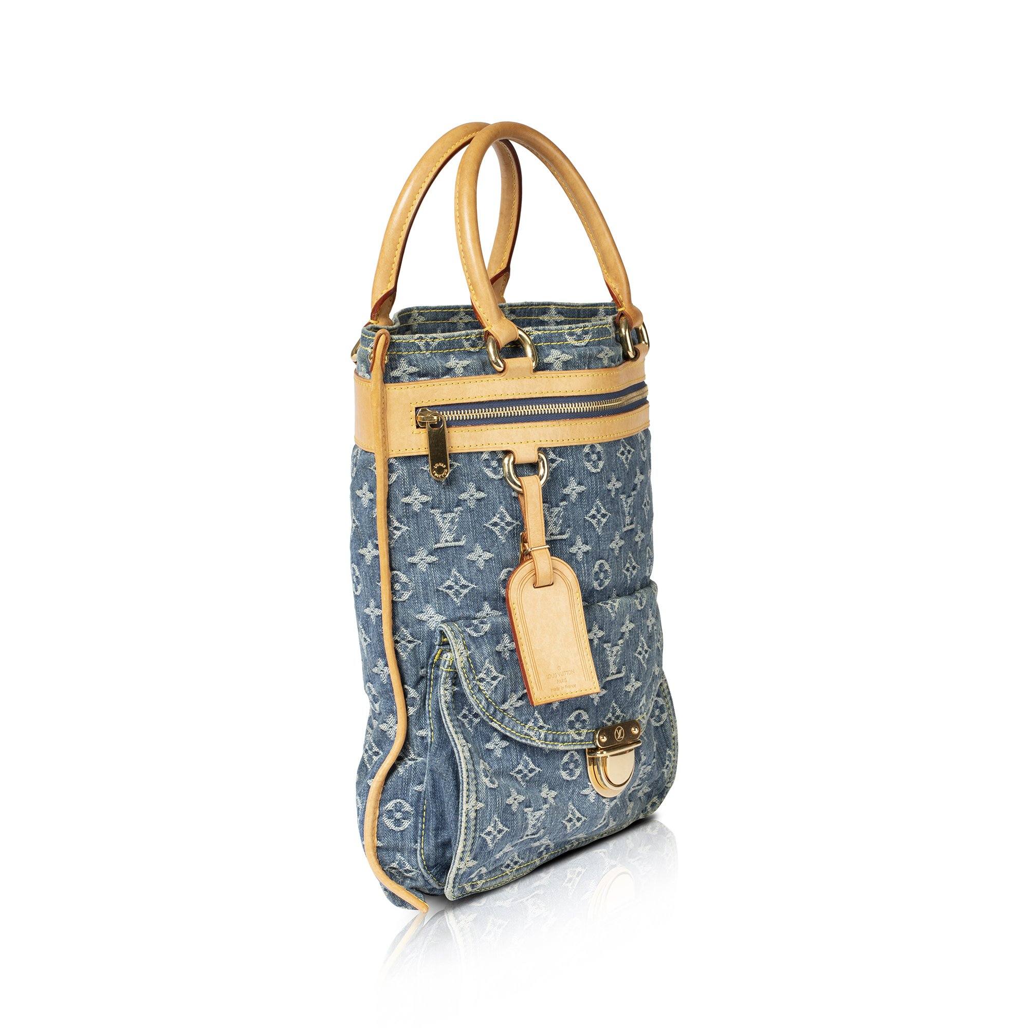 Louis Vuitton Monogram Denim Sac Plat