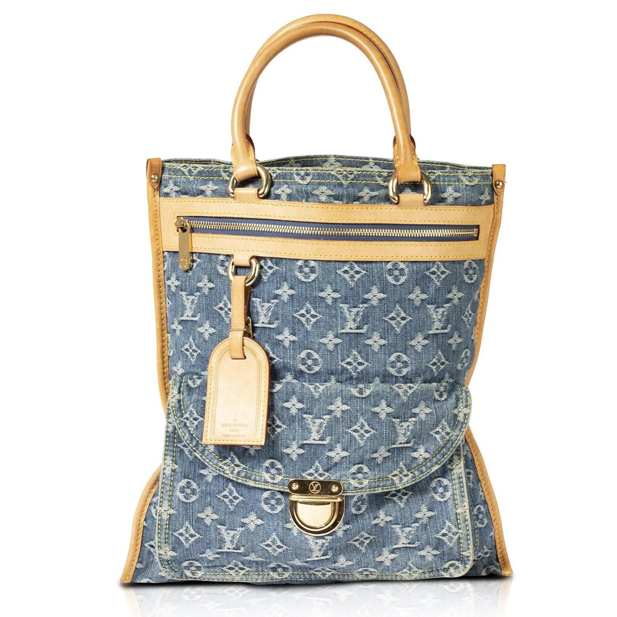 Louis Vuitton Monogram Denim Sac Plat