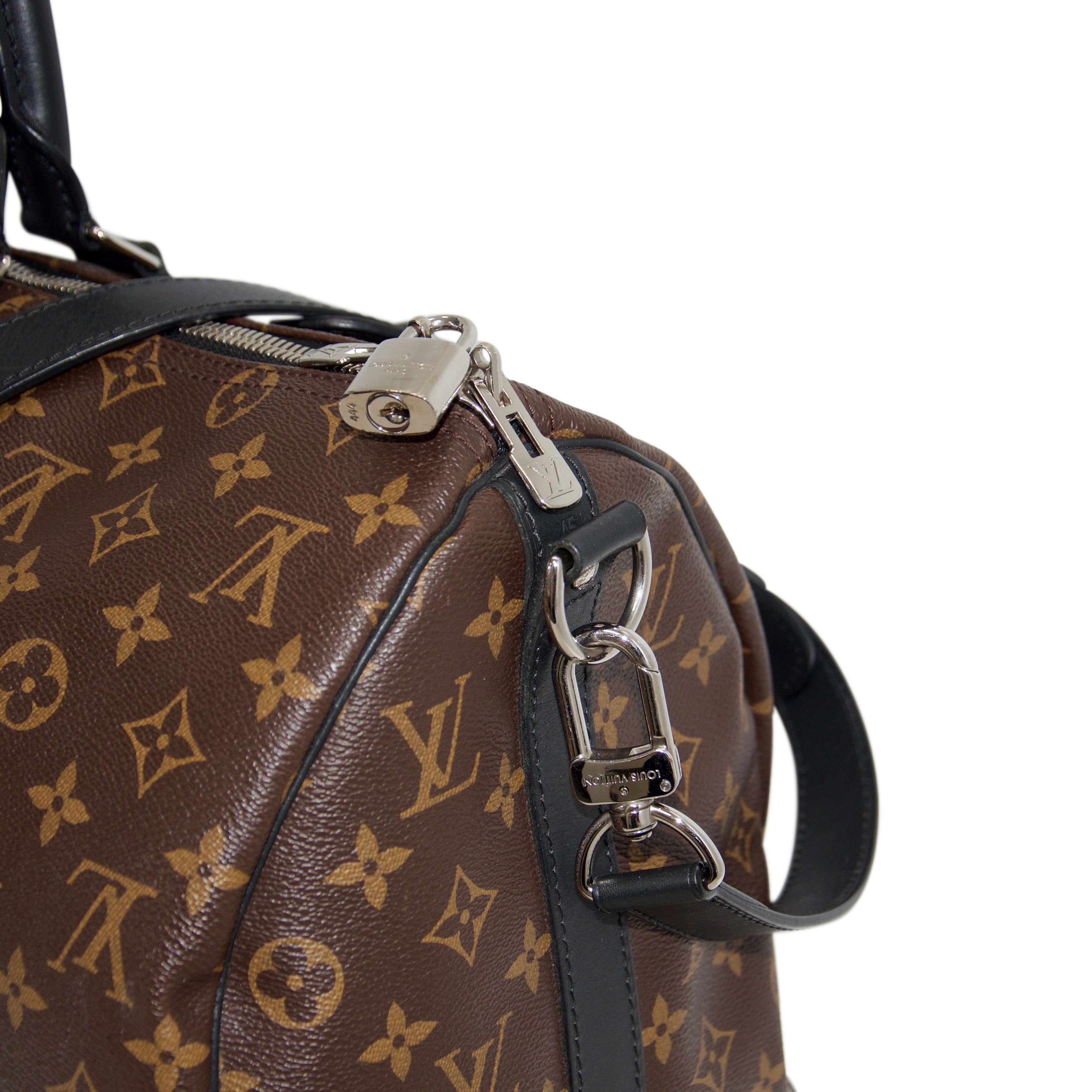 Louis Vuitton Monogram Macassar Keepall Bandouliere 45