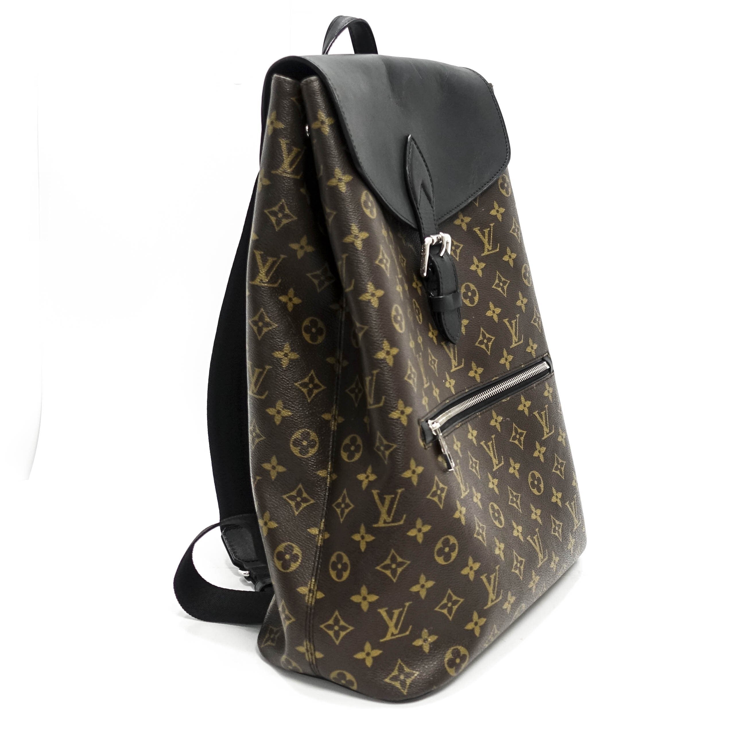 louis vuitton backpack palk monogram macassar brown Louis Vuitton Monogram Macassar Palk Backpack – OLIVER'S