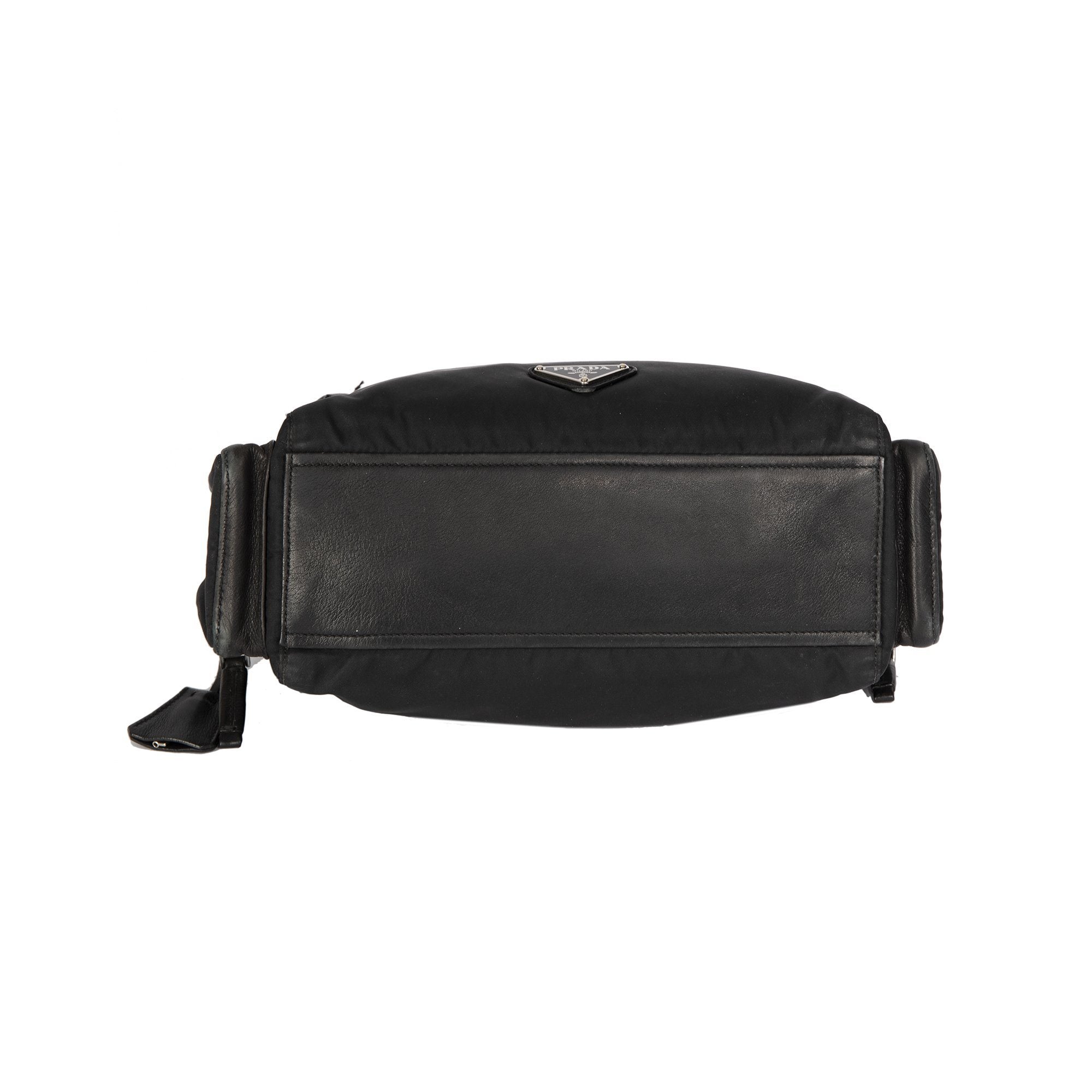 Prada Easy Tessuto Leather-Trimmed Bag