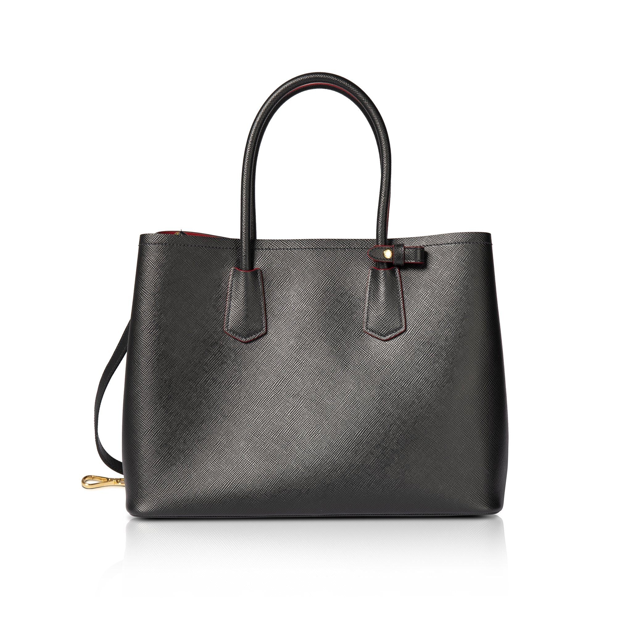 Prada Medium Saffiano Cuir Double Tote