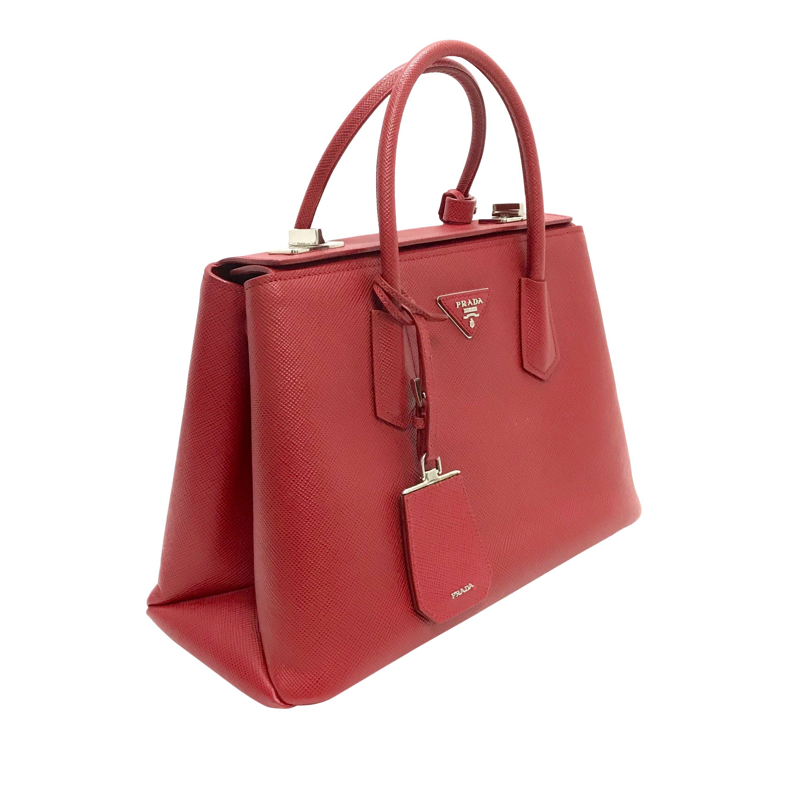 Prada Medium Saffiano Cuir Twin Bag