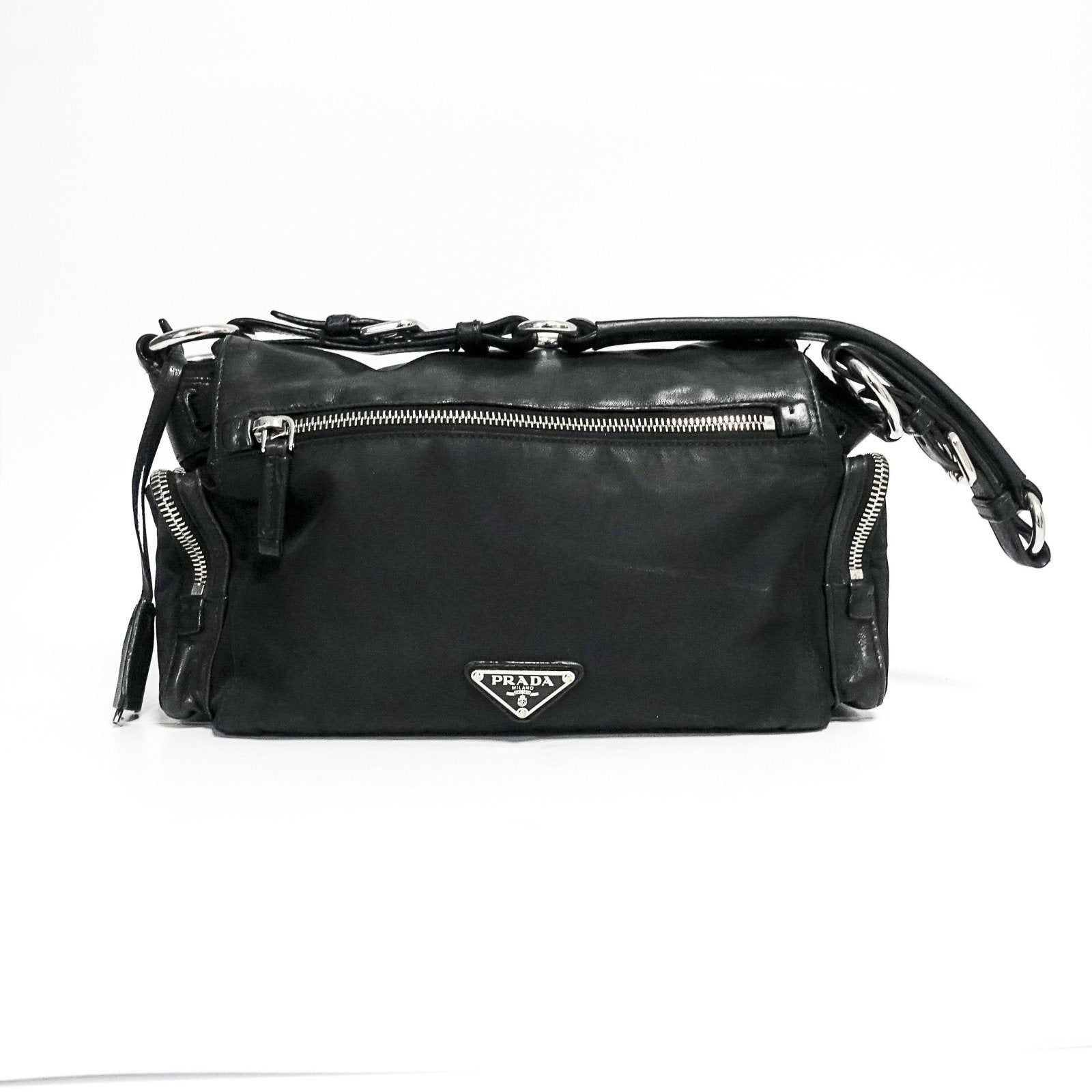 Prada Royal Calf Easy Side Pocket Bag