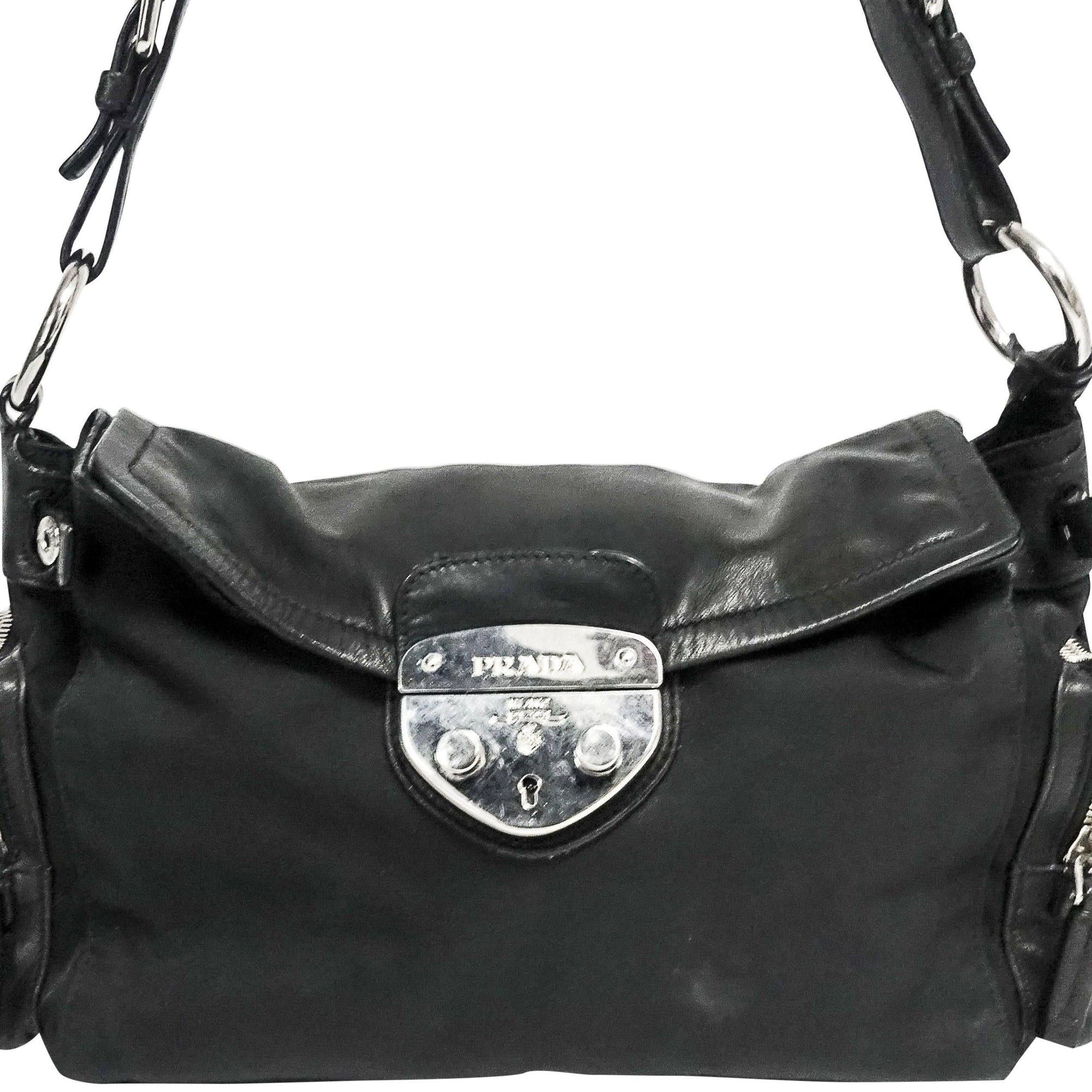 Prada Royal Calf Easy Side Pocket Bag