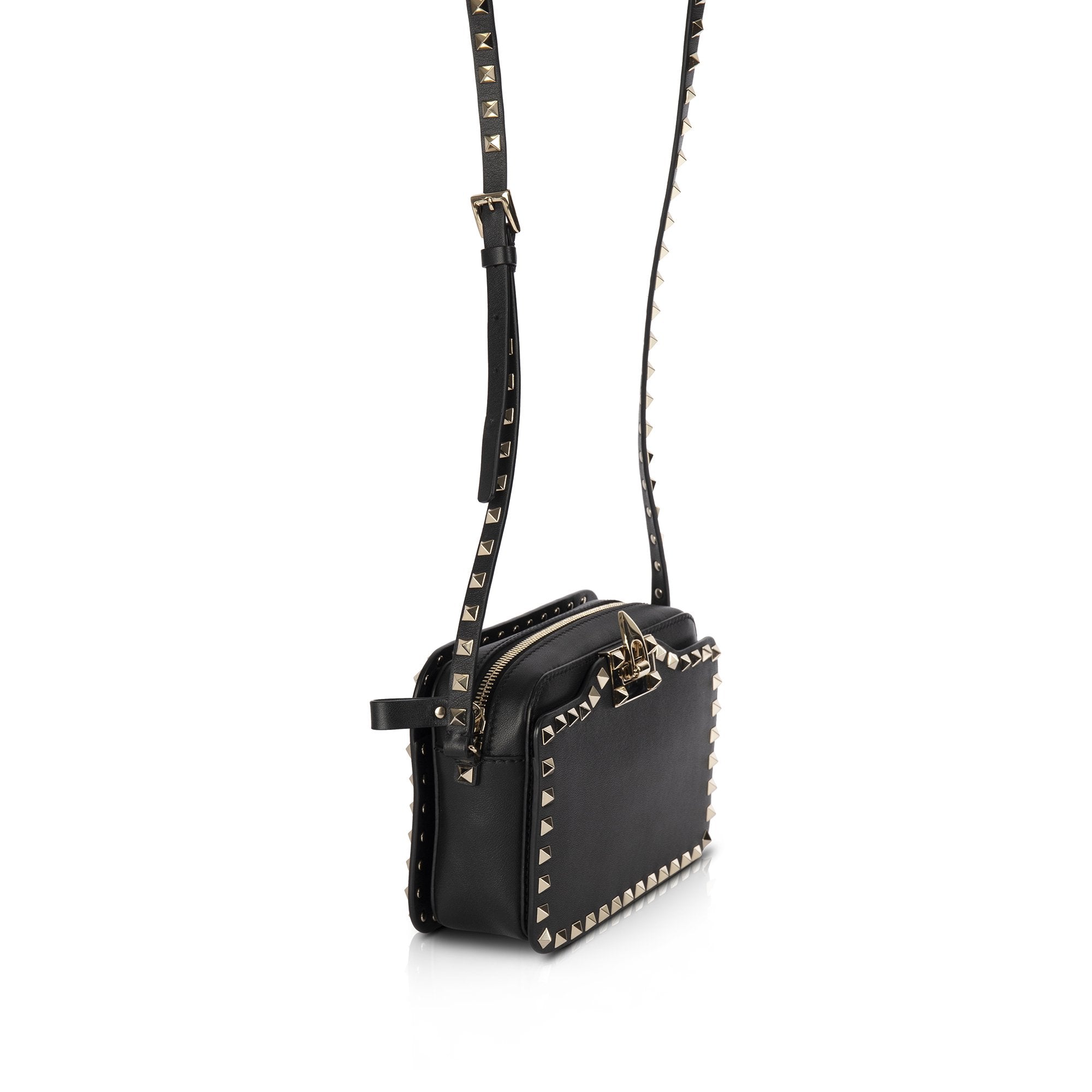 Valentino Rockstud Flip-Lock Camera Bag