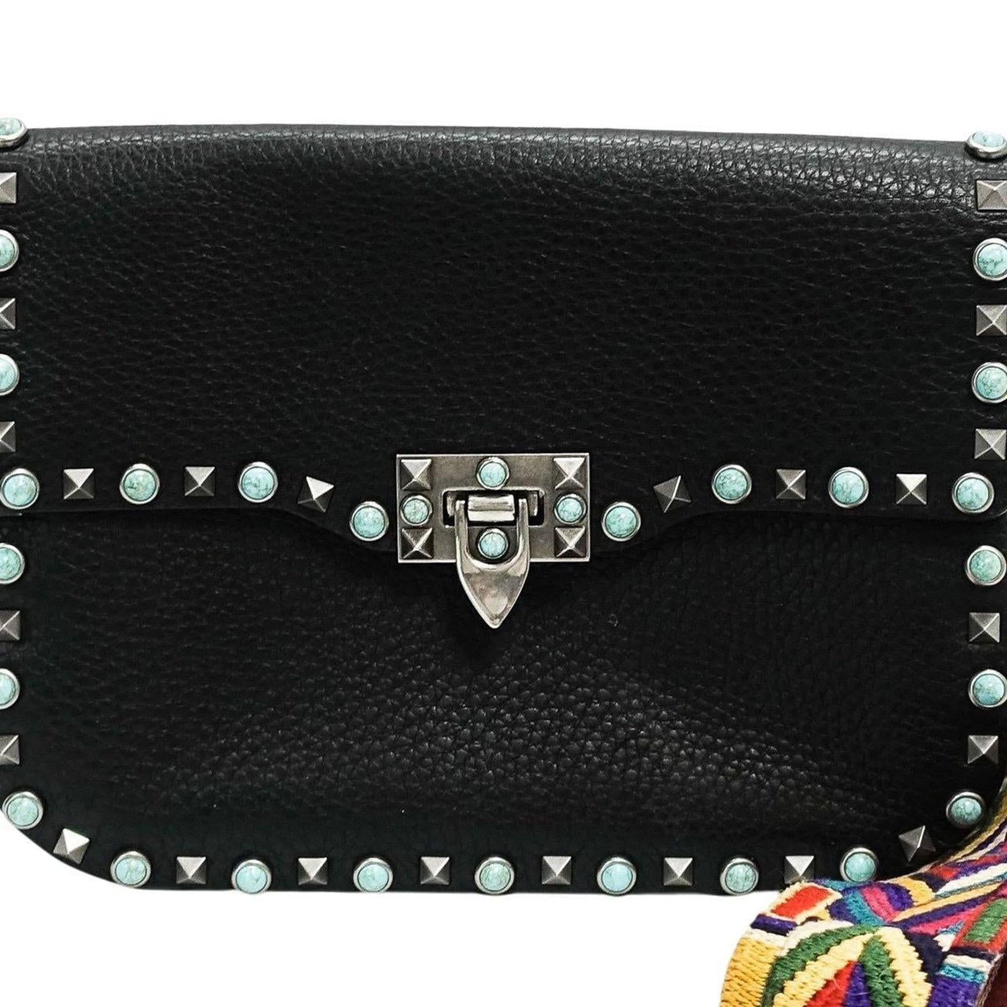 Valention Rockstud Rolling Crossbody Bag