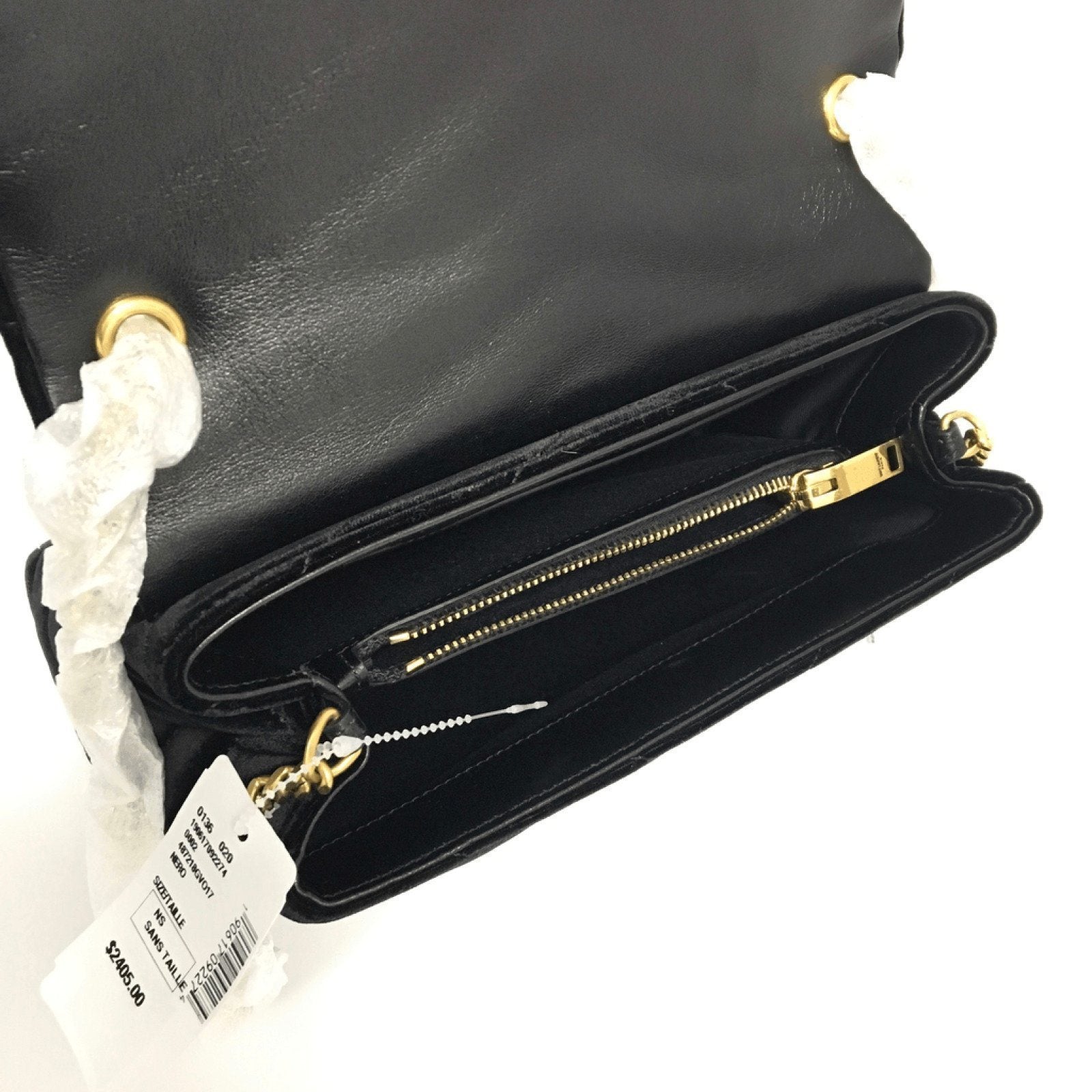 YSL Black Small Velvet Loulou