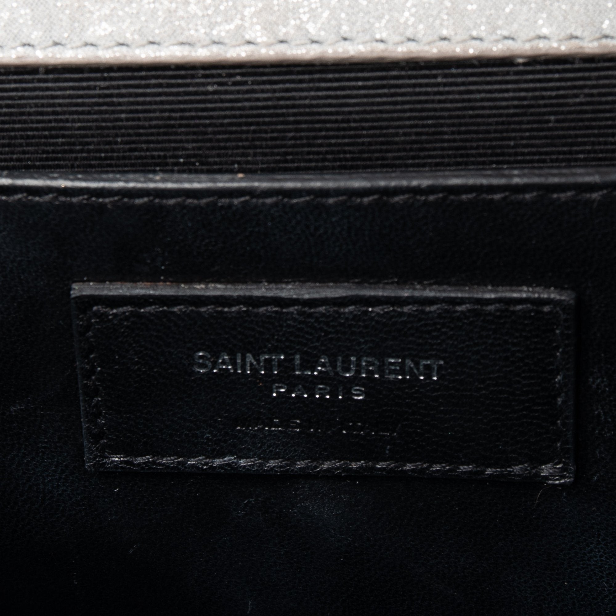 Yves Saint Laurent Iron Shimmer Medium Kate Bag